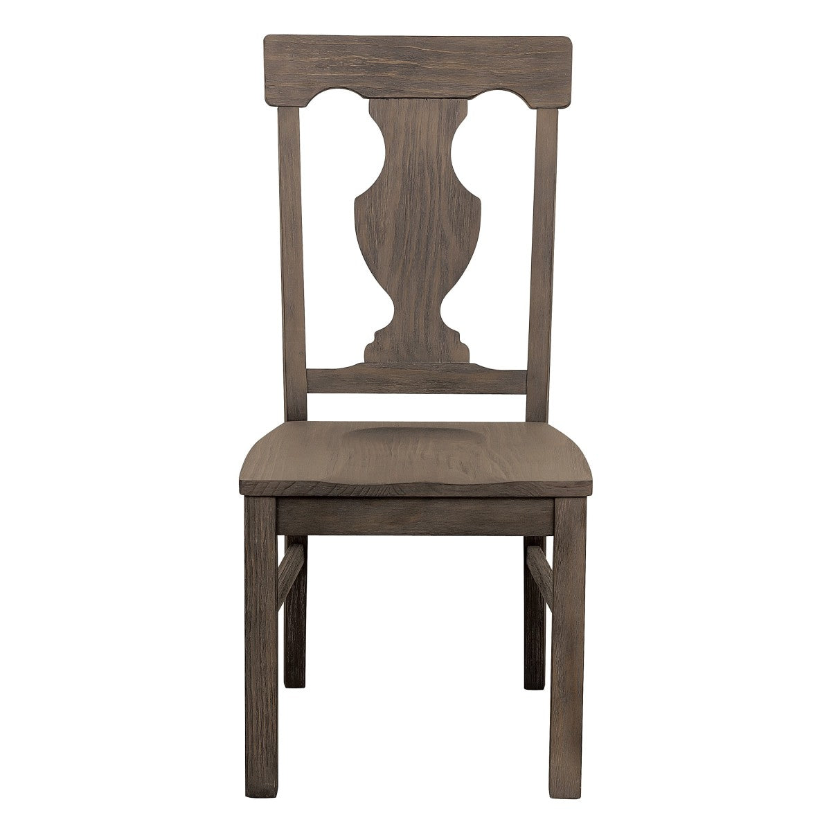 Toulon Distressed Dark Oak Chairs Set of 2 5438S