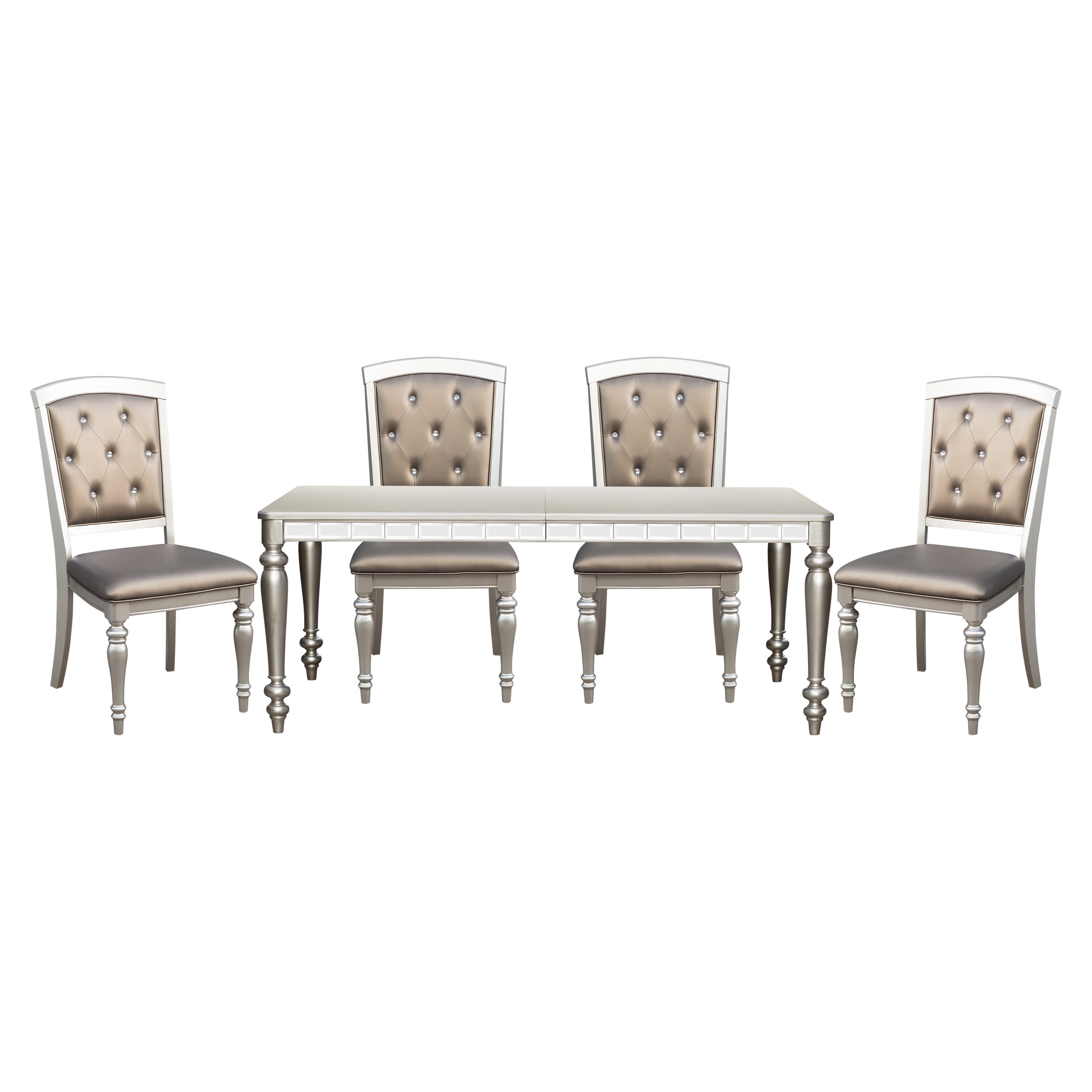 Orsina Silver Wooden Dining Set 5477