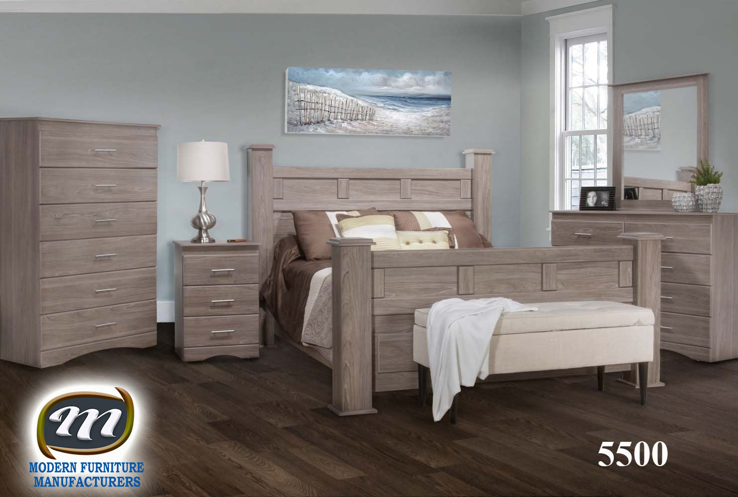 Poster 6 PC Bedroom Set Continental Coast 5500