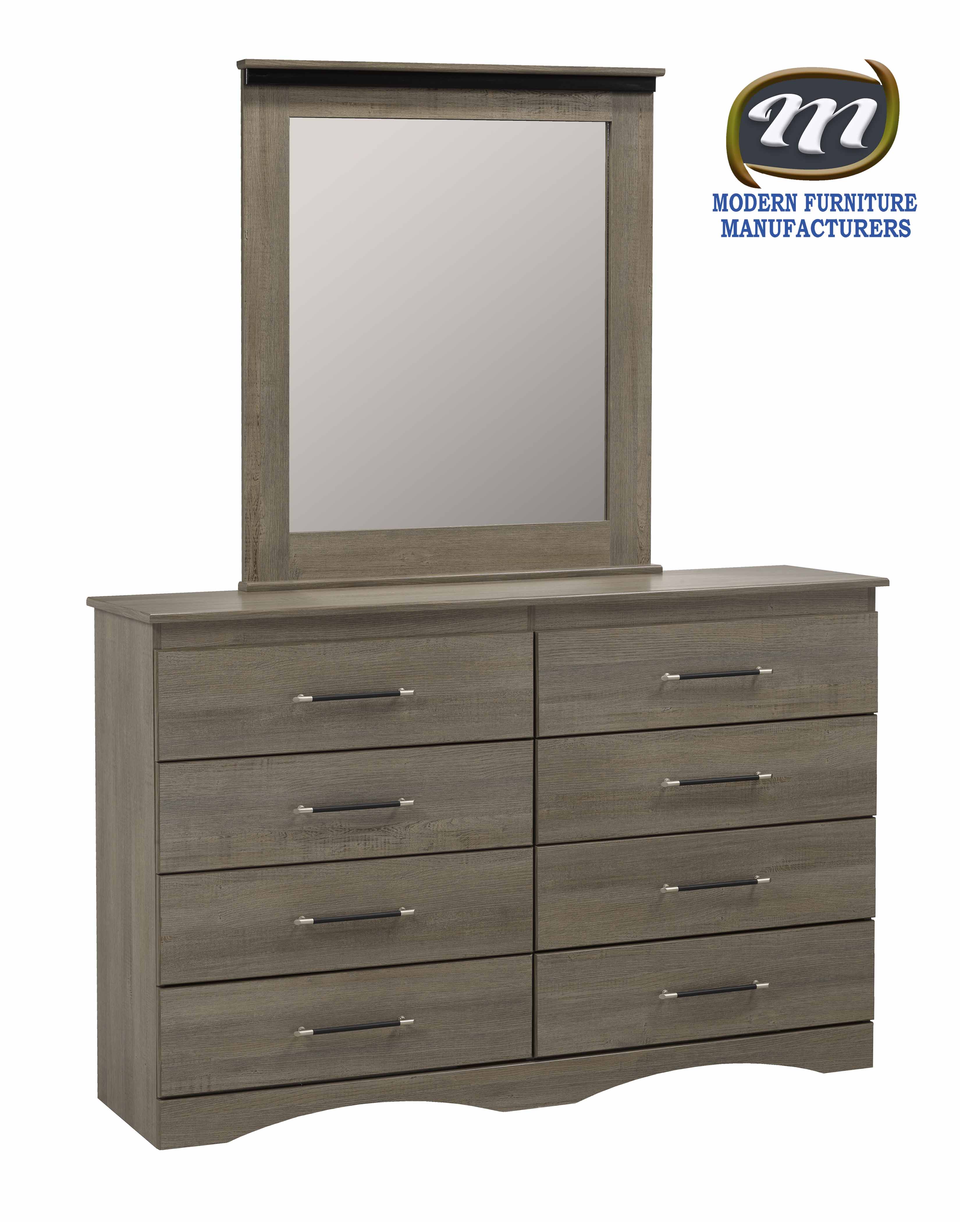 Canadian-Made 6 Pcs Poster Bedroom Set in Brown 5501