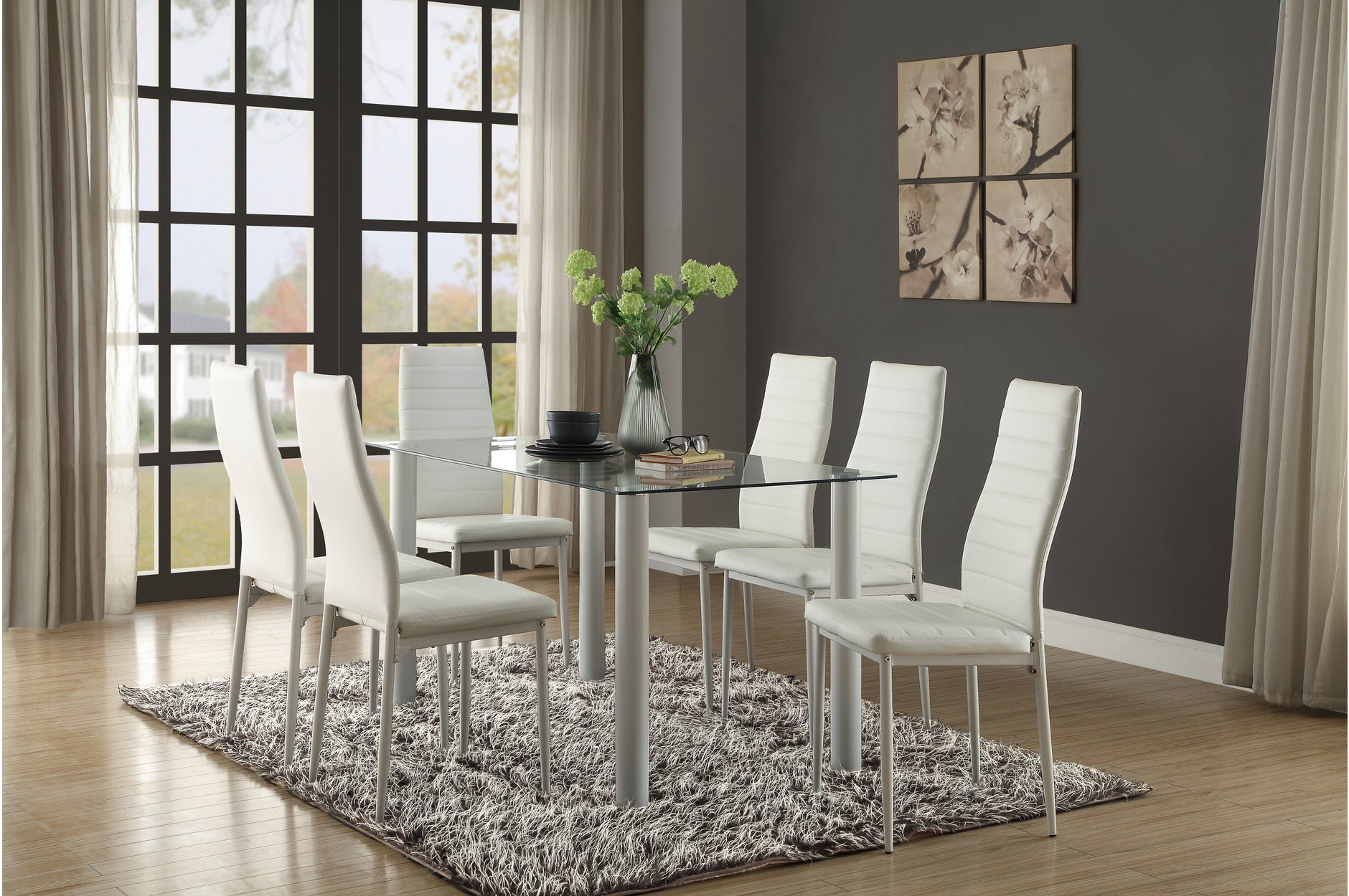 Florian Dining Chair Set Of 2 White 5538