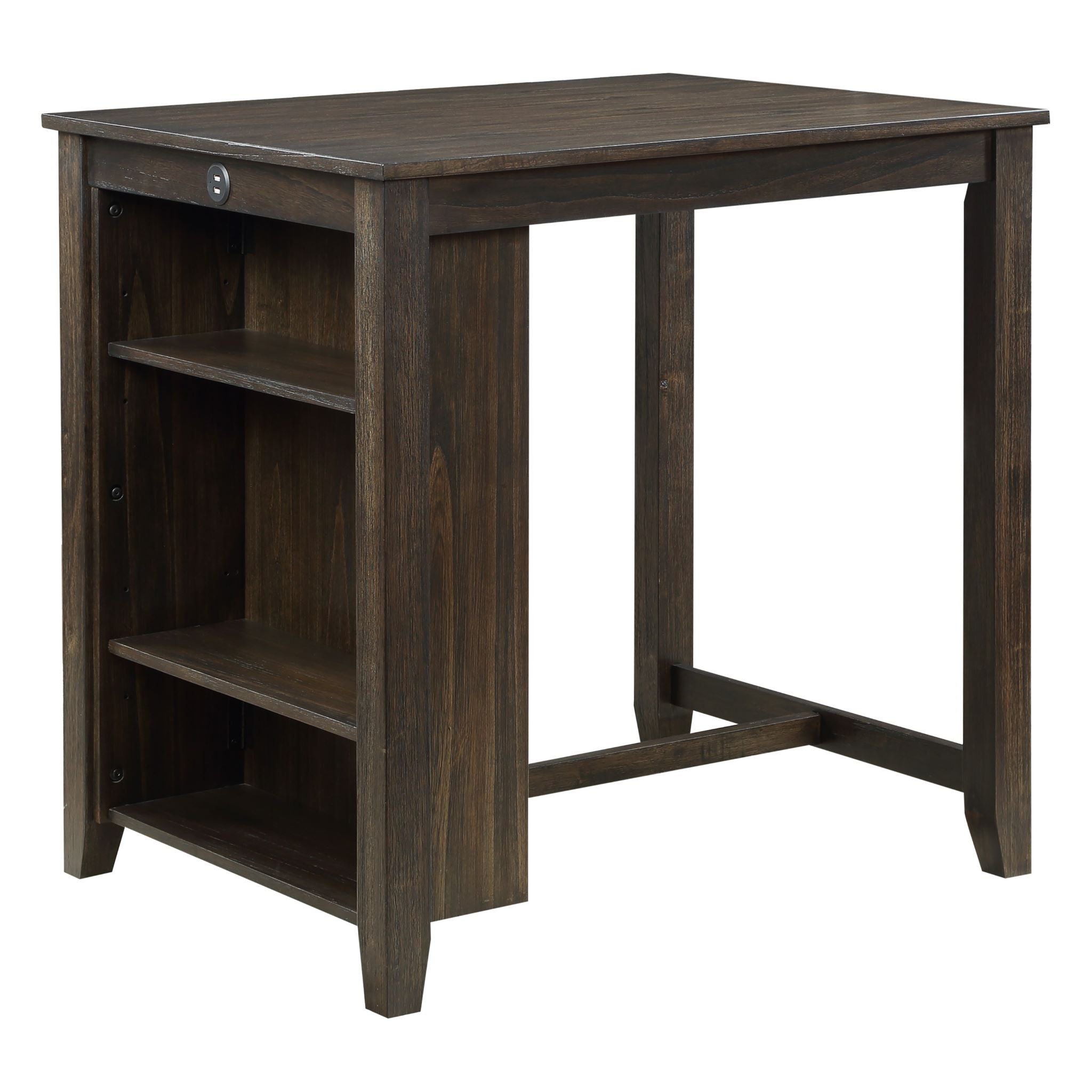 Daye Counter Height 3 PC Set with USB Brown - 5773