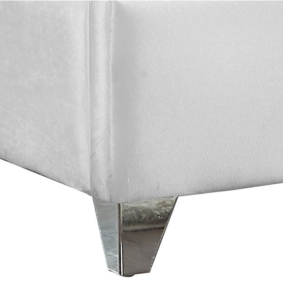 Cream Velvet King Bed 5882