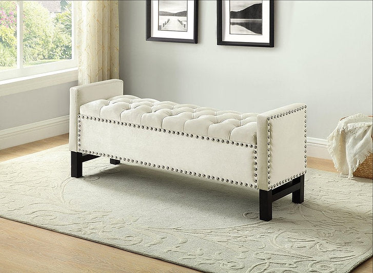 Creme Velvet Bench IF 6402