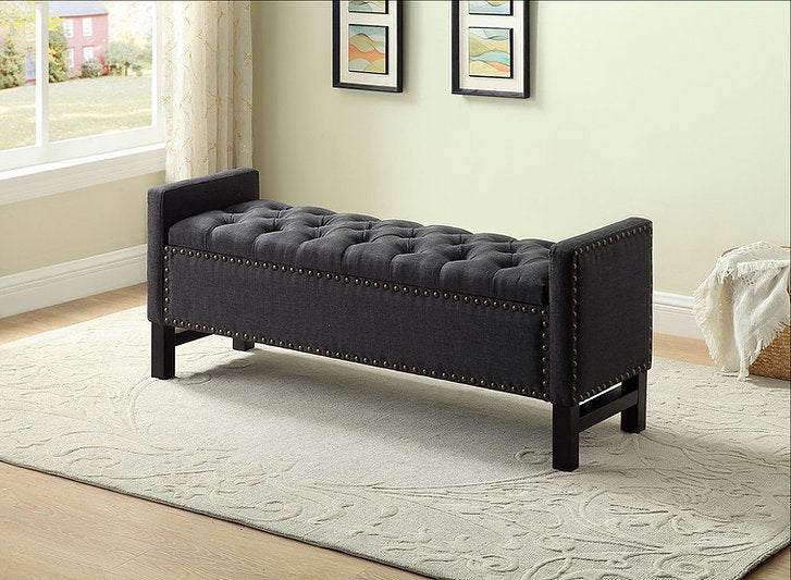 Charcoal Fabric Bench IF 6403