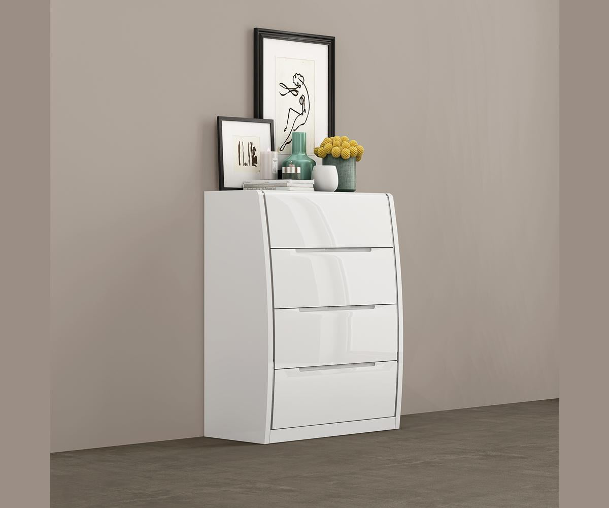 Phoebe Unique White Lacquer Chest 370