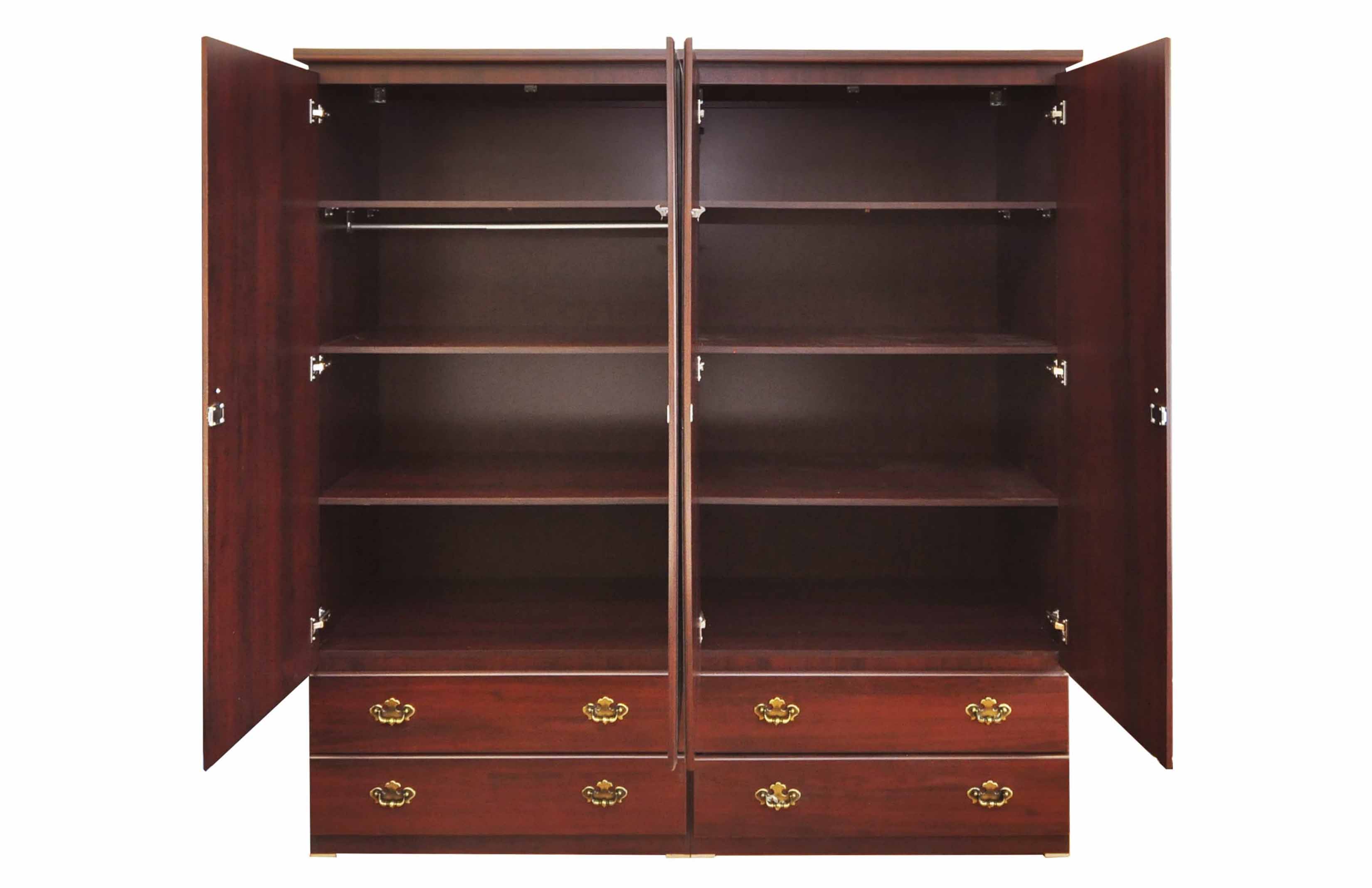 Candian Made Fully Assembled 4 Door Armoire with Drawer 650