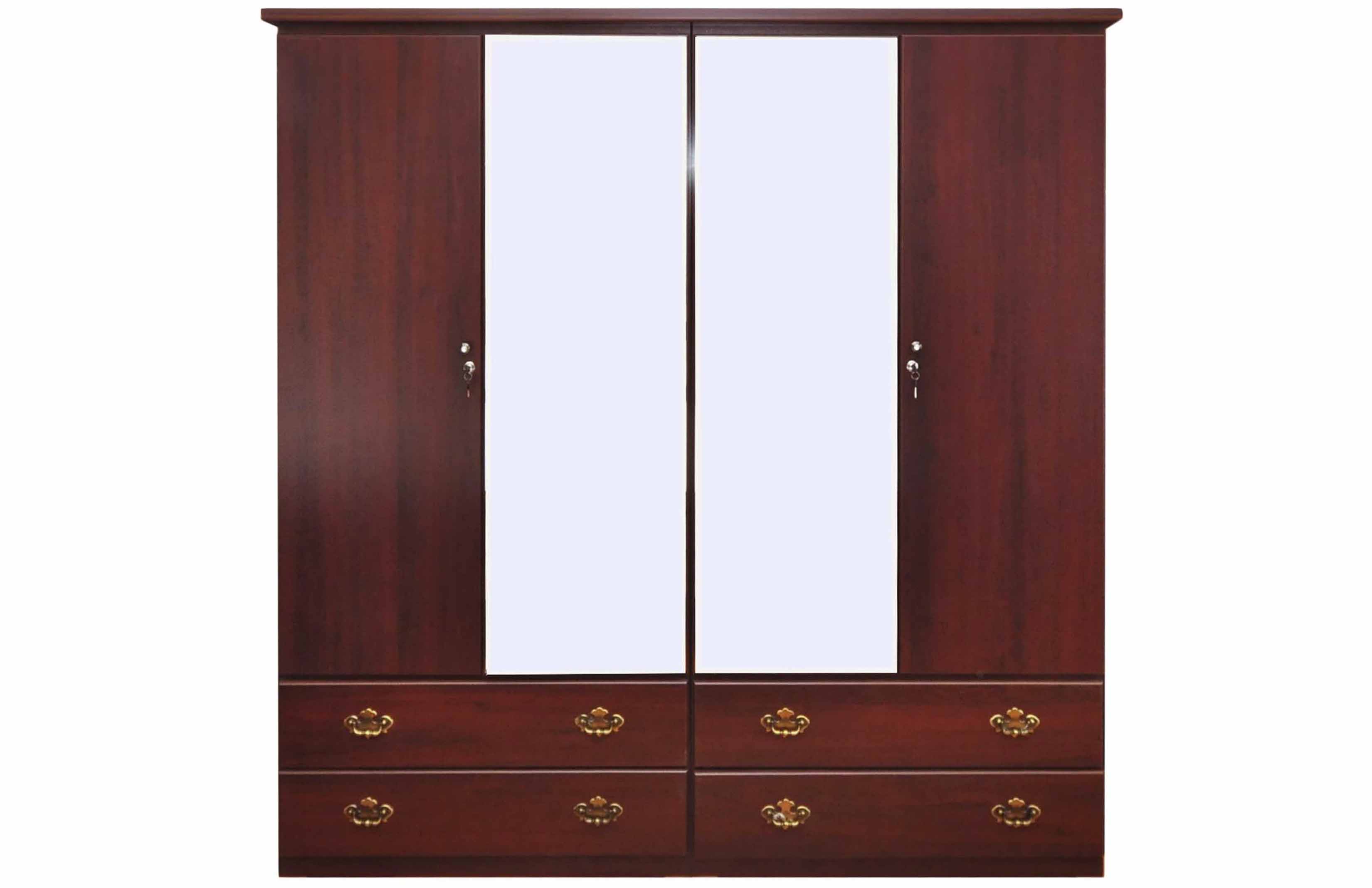 Candian Made Fully Assembled 4 Door Armoire with Drawer 650