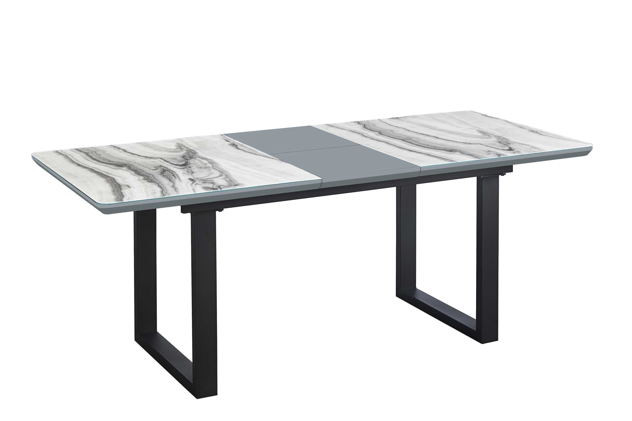Barcelona Grey & White Extendable Dining Table 6841-78 DT