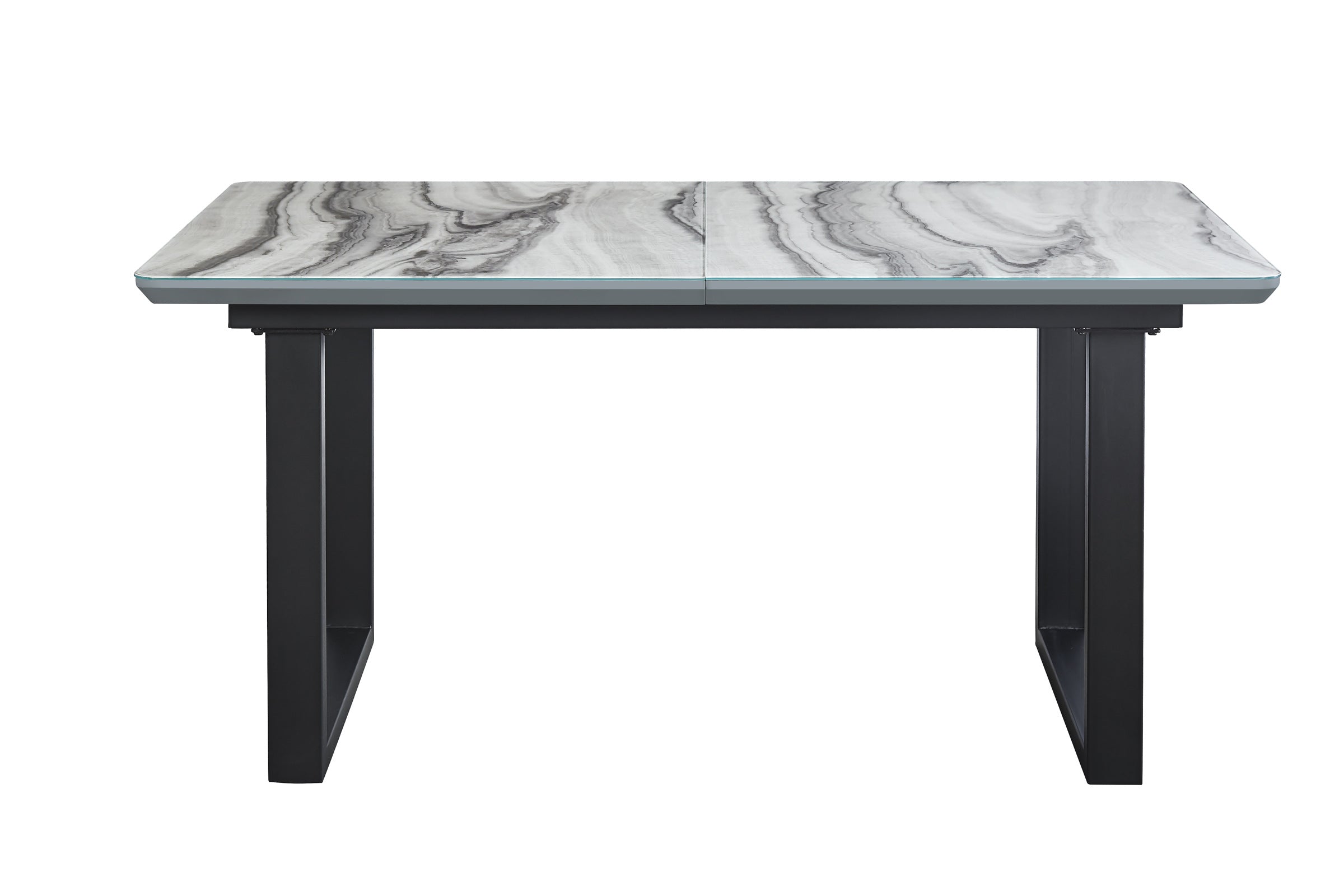 Barcelona Grey & White Extendable Dining Table 6841-78 DT