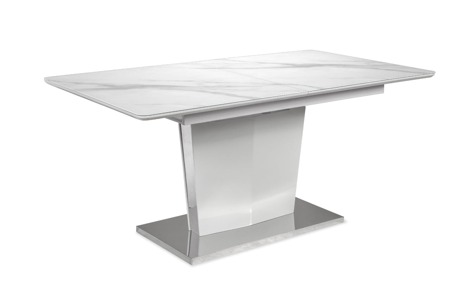 Faux Marble White Dining Table