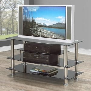 Black Glass TV Stand T700