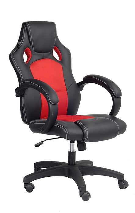 ( Discontinued ) Black and Red Office Chair - IF-7411