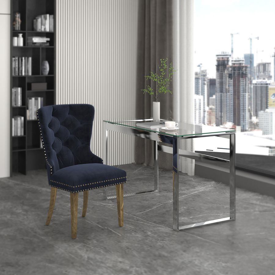 Zevon Desk in Silver 801-408CH