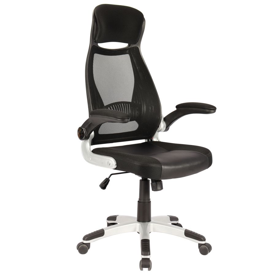 Figo Office Chair in Grey and Black 802-840BK