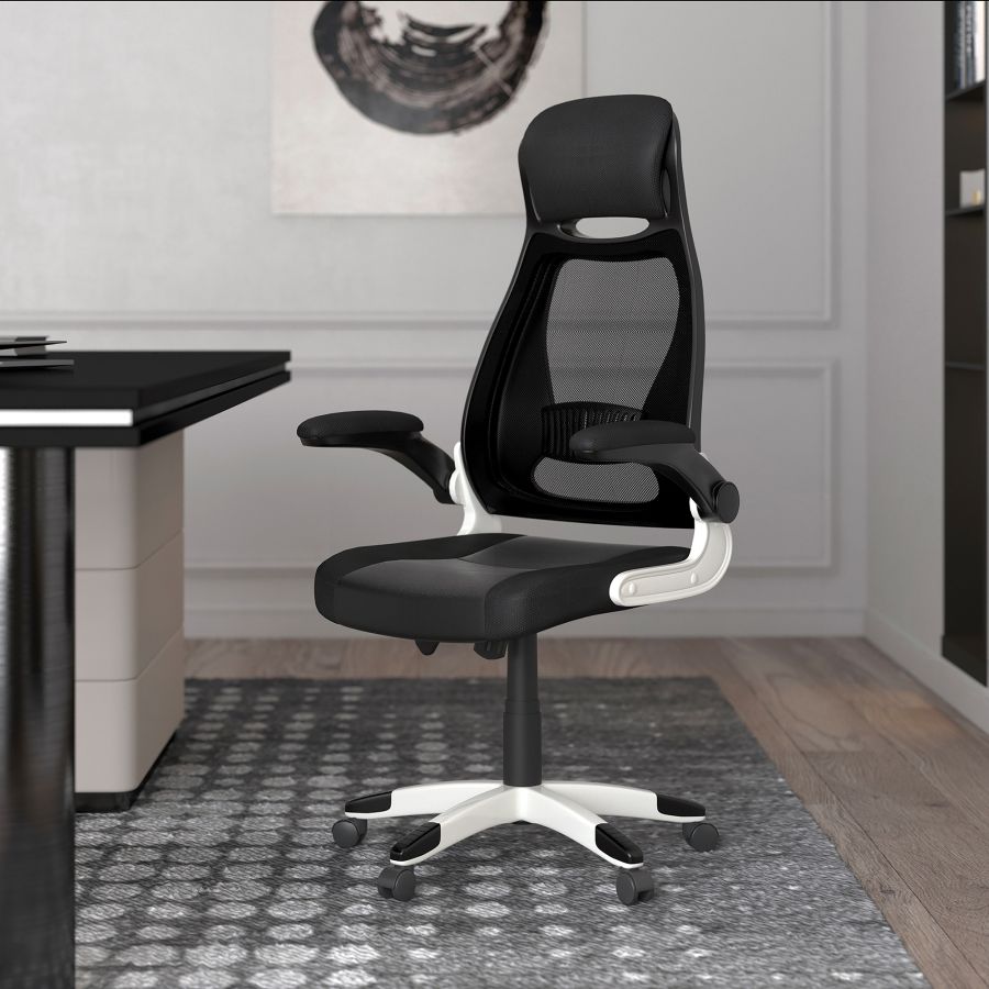 Figo Office Chair in Grey and Black 802-840BK