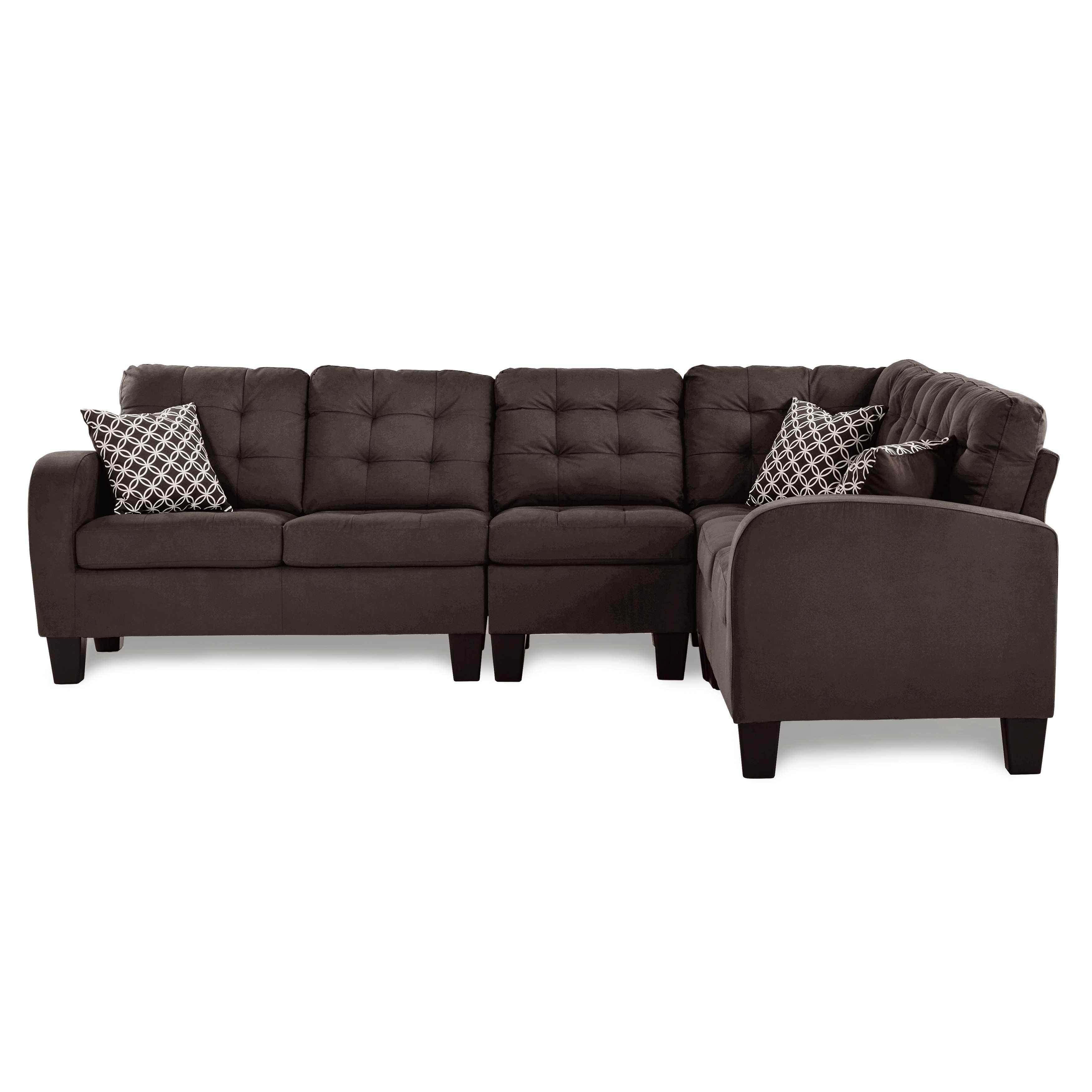 Sinclair Reversible Sectional Sofa Chocolate 8202
