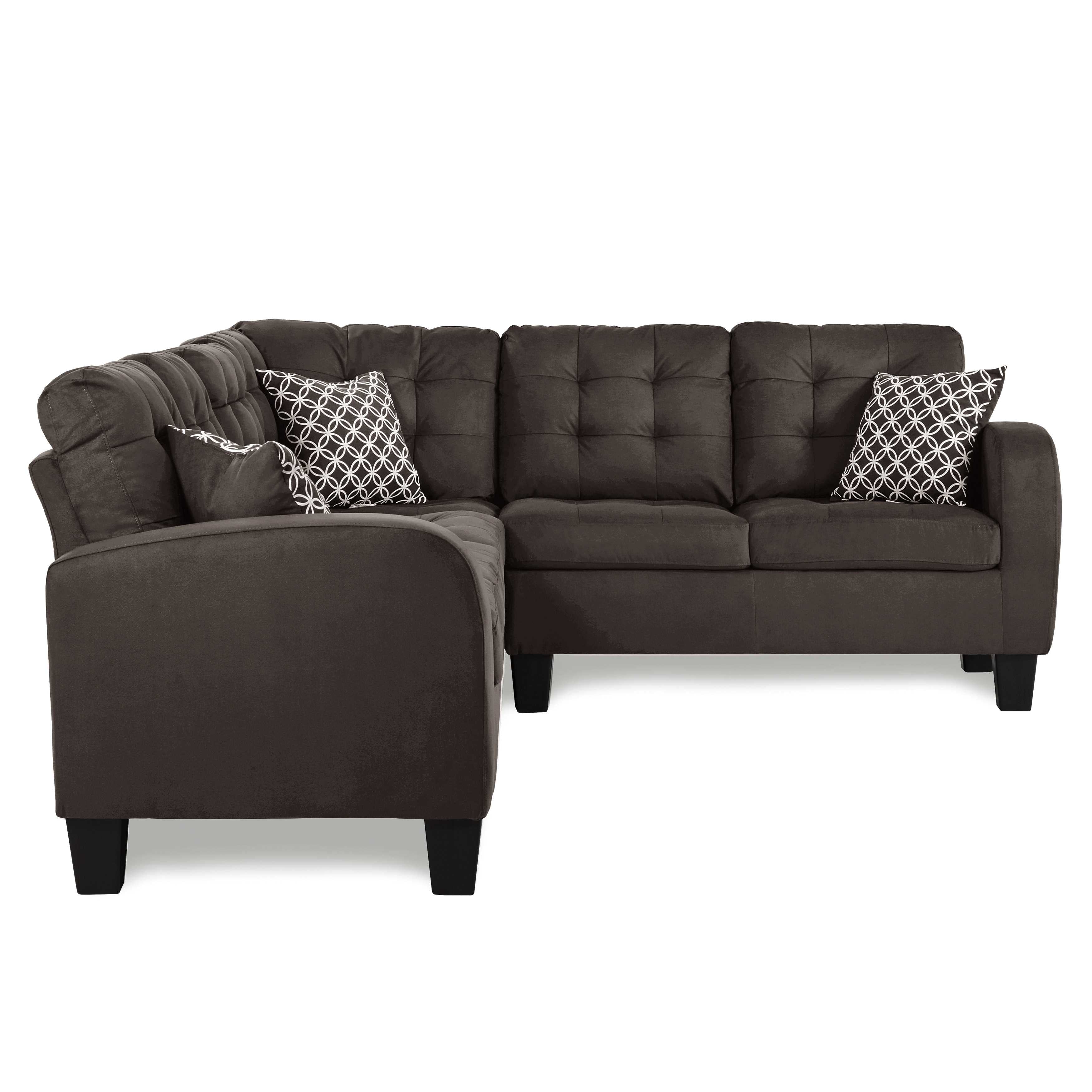 Sinclair Reversible Sectional Sofa Chocolate 8202