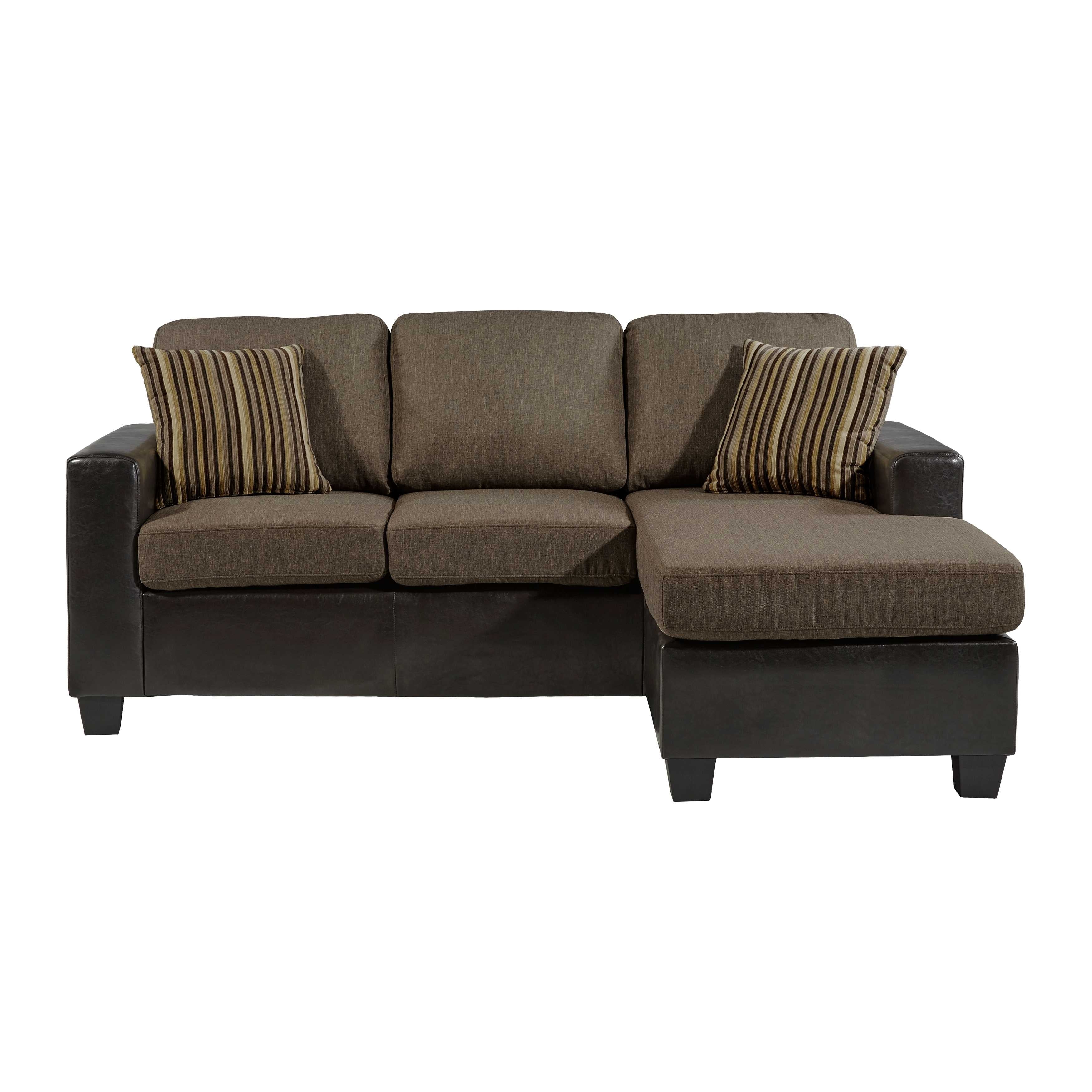 Slater Reversible Sectional Sofa Brown 8401