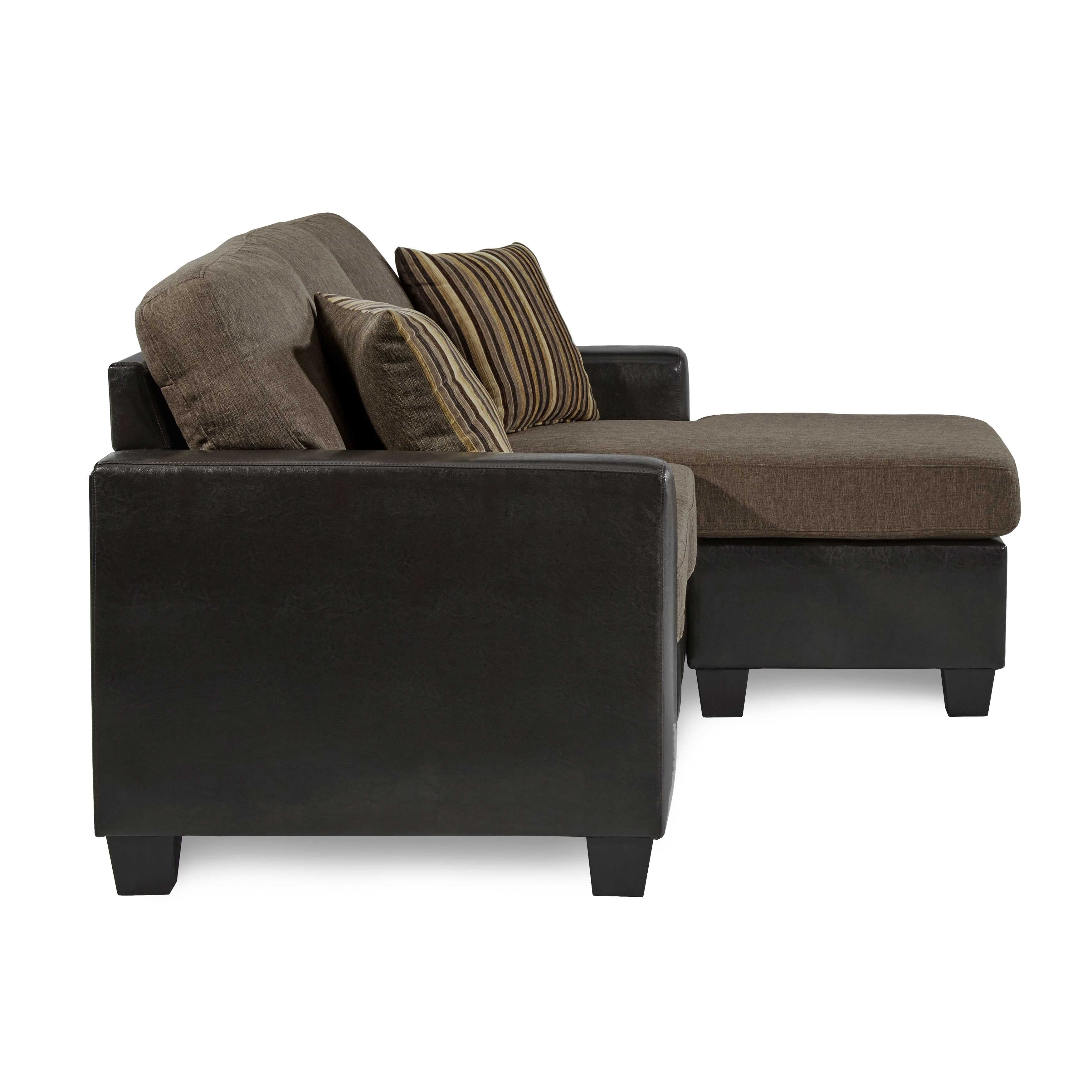 Slater Reversible Sectional Sofa Brown 8401