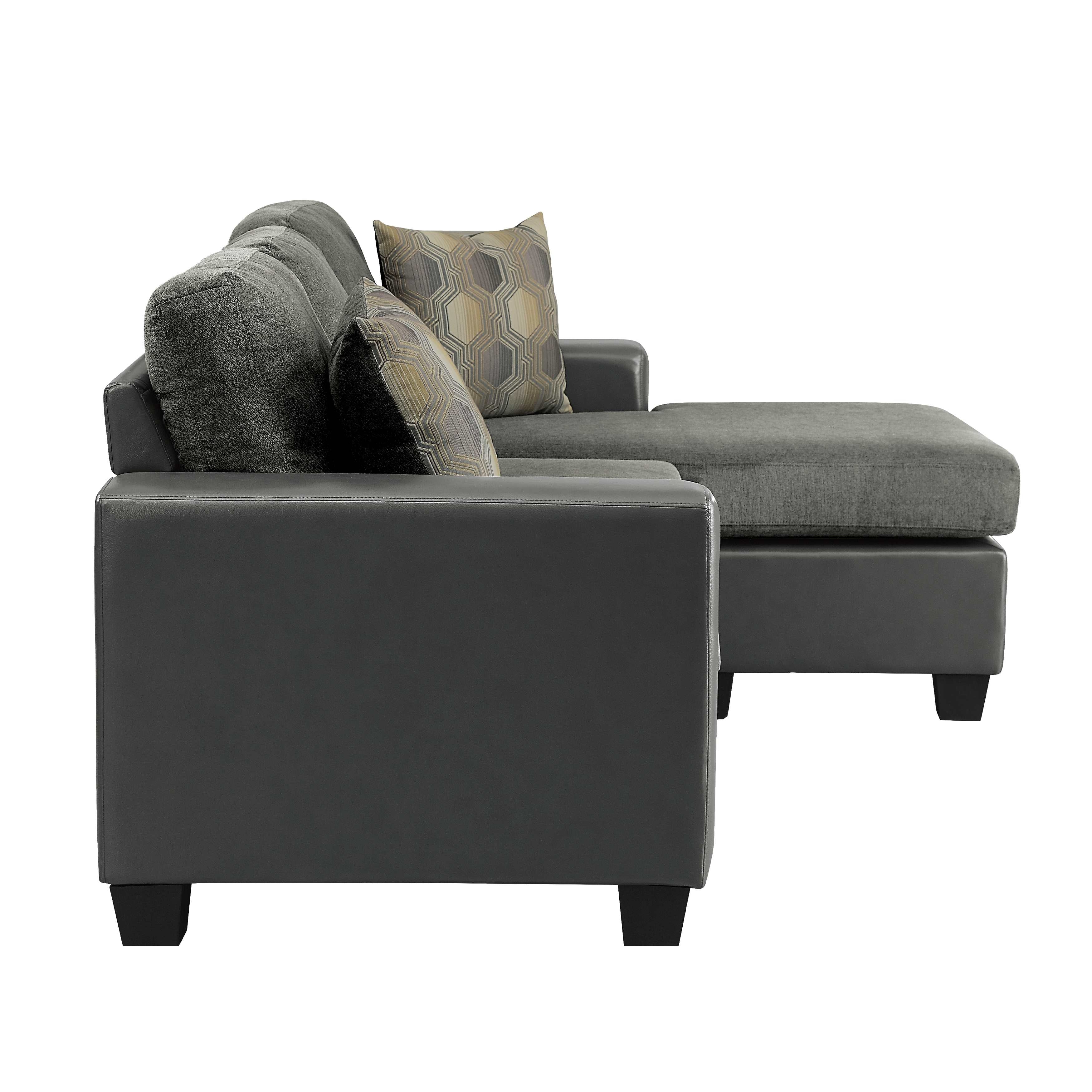 Slater Reversible Sectional Sofa Gray 8401GY-3SC