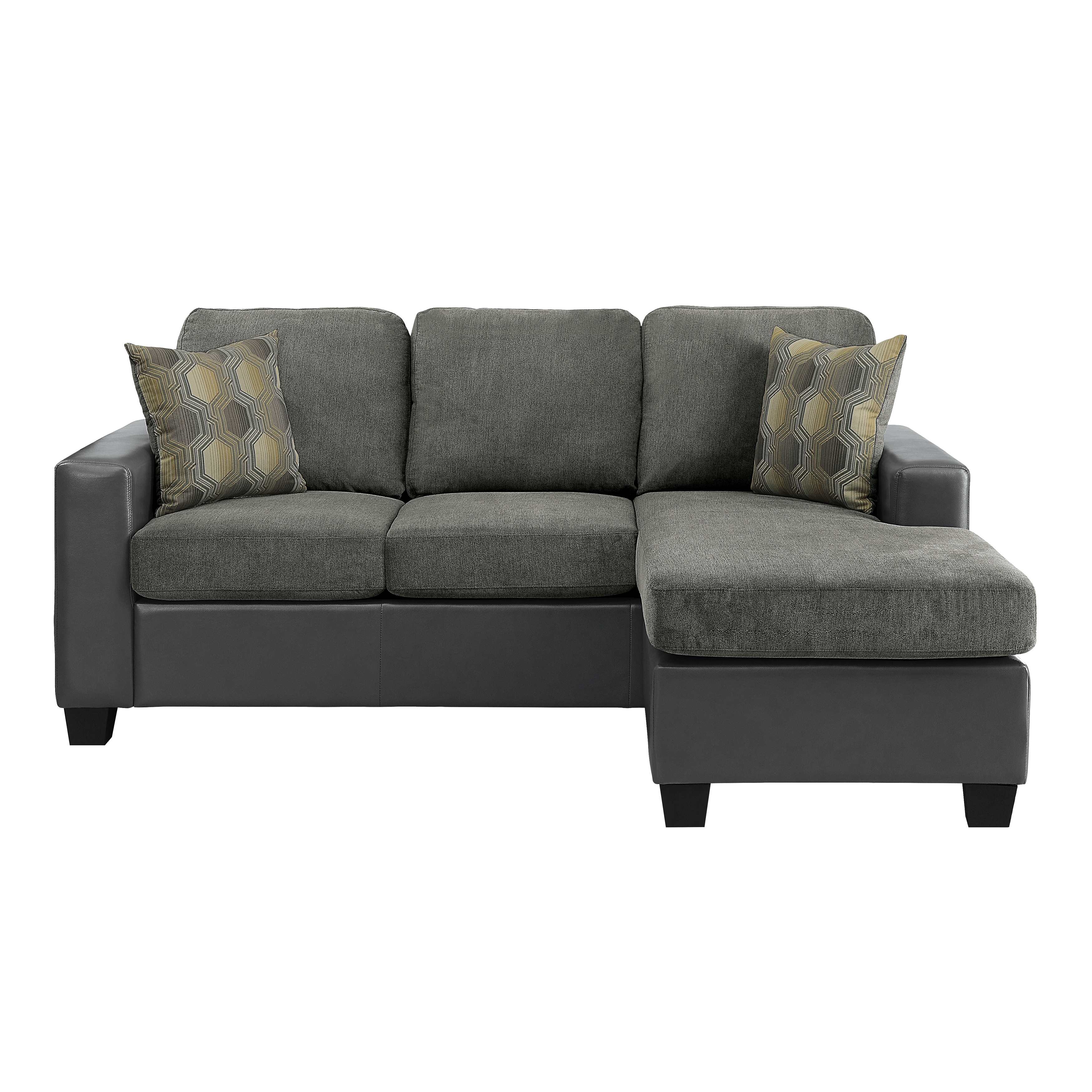 Slater Reversible Sectional Sofa Gray 8401GY-3SC