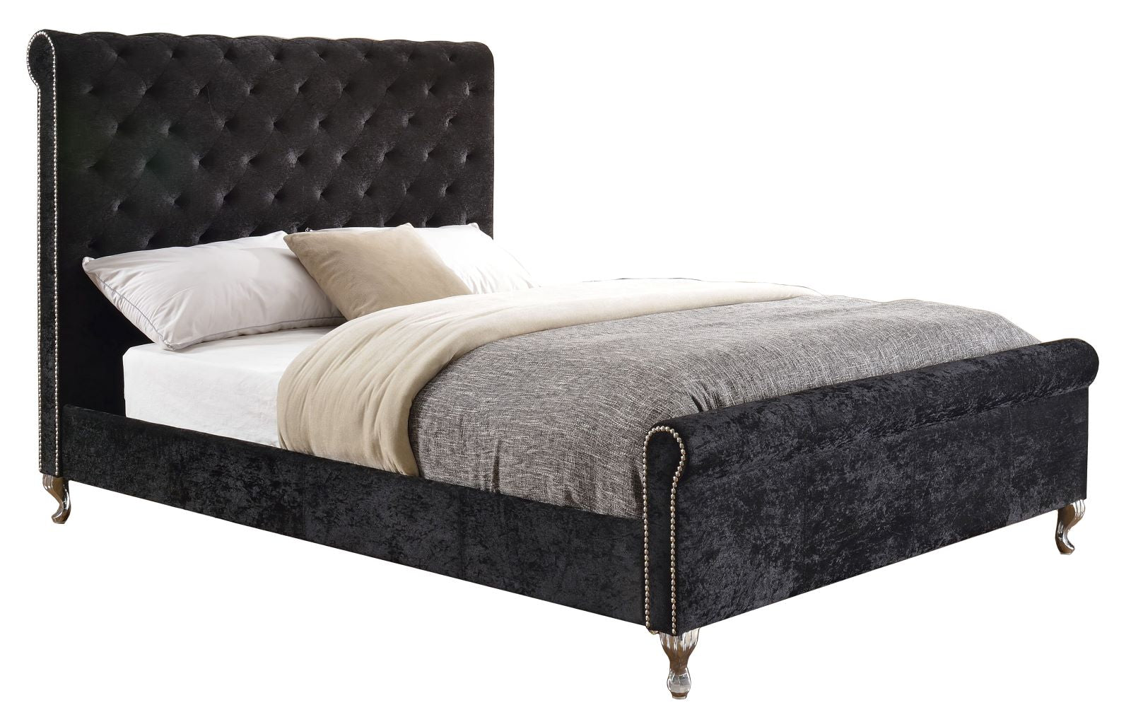 Victoria Black Double Bed 7316F-BK