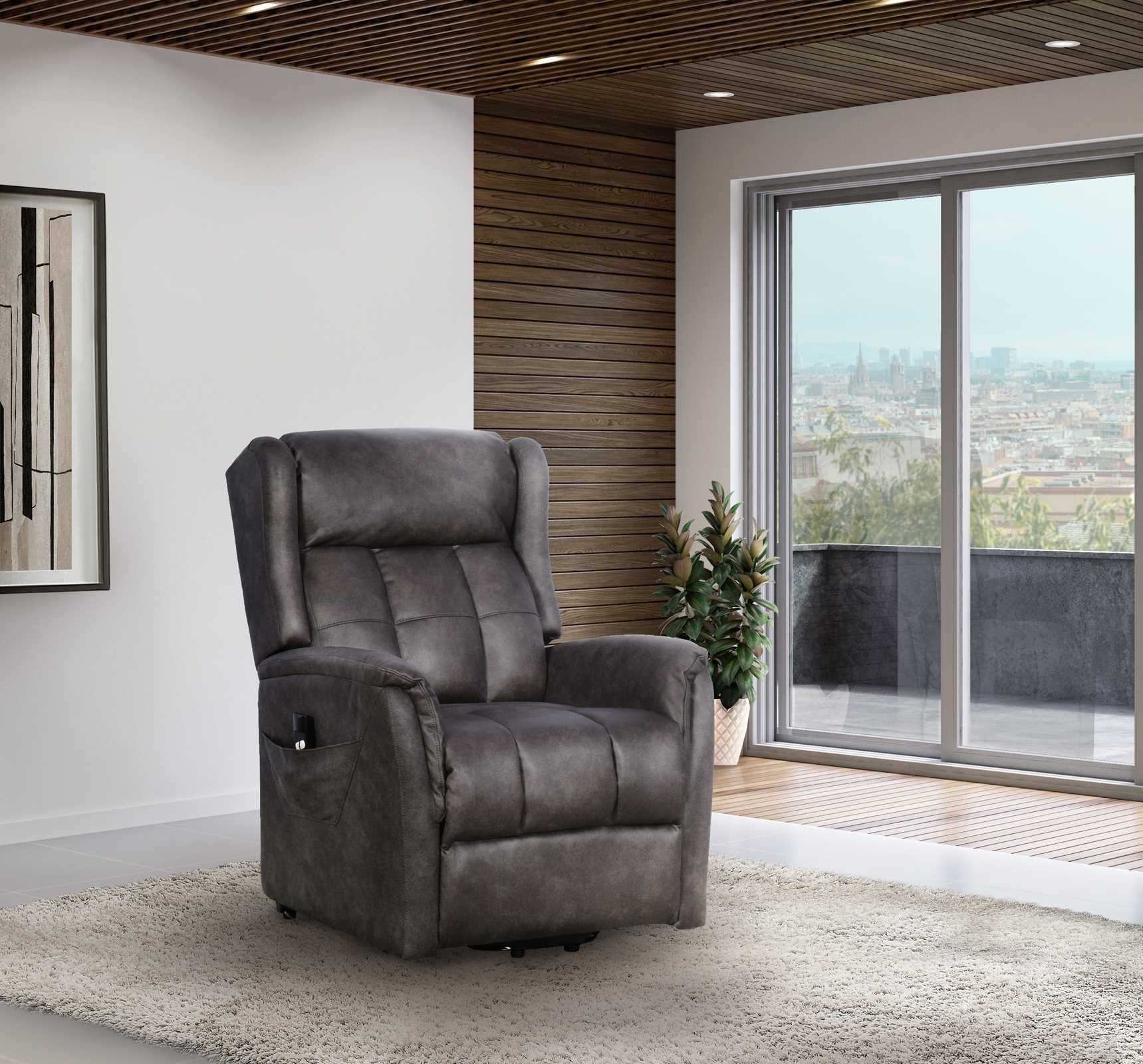 Power Lift Chair Taupe-Grey 9014