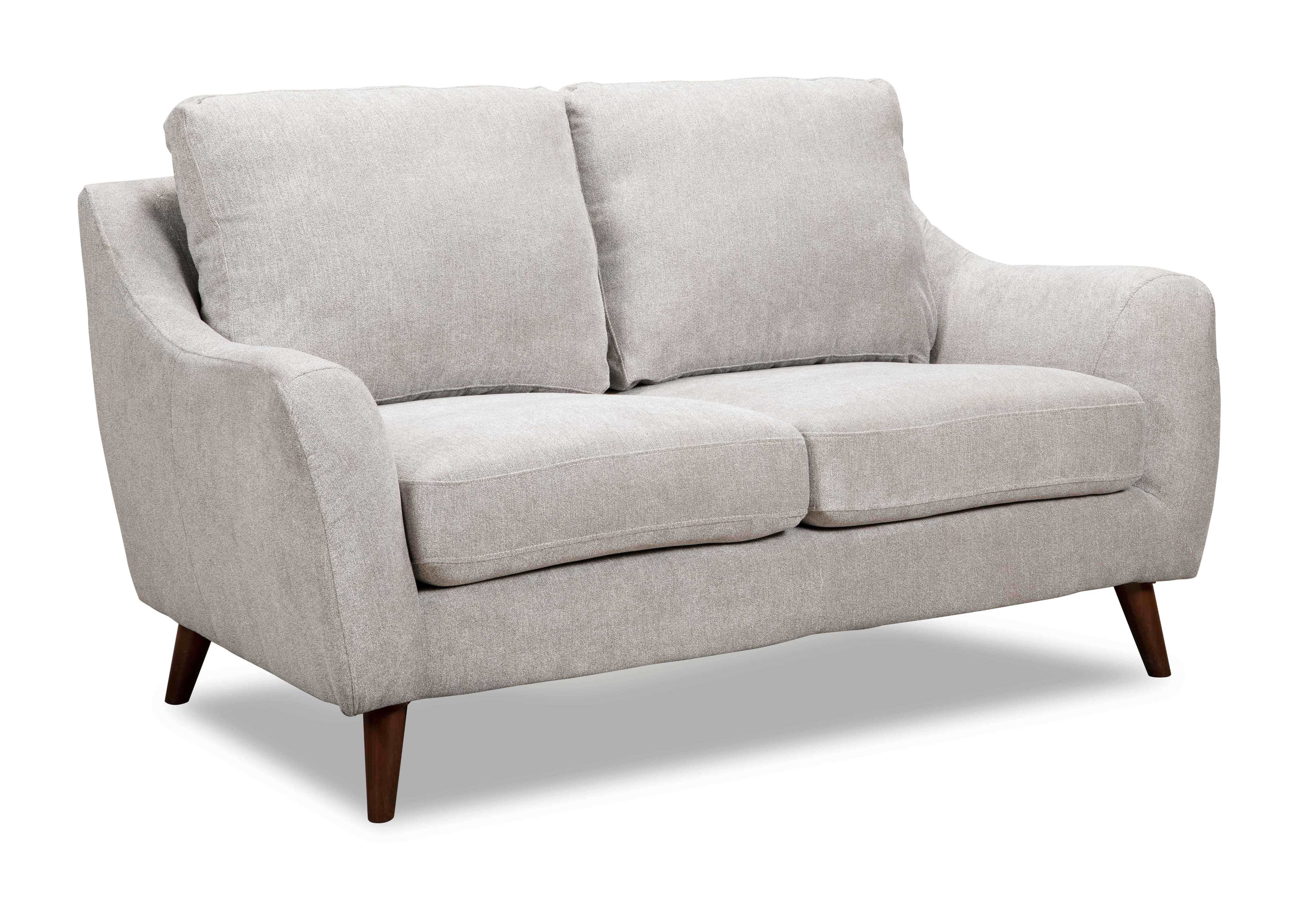 Kitchener Light Beige Fabric Loveseat 9040