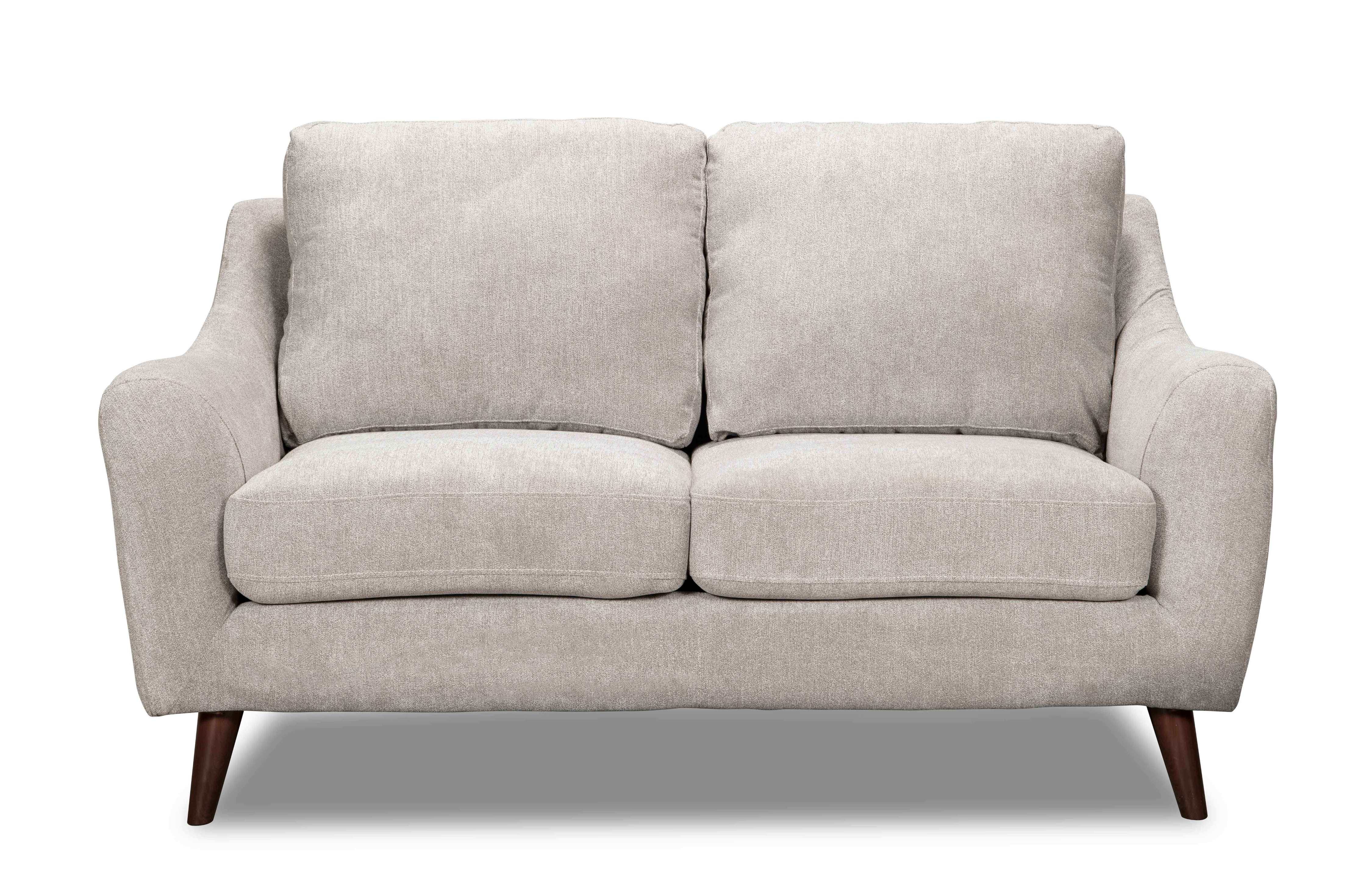 Kitchener Light Beige Fabric Loveseat 9040