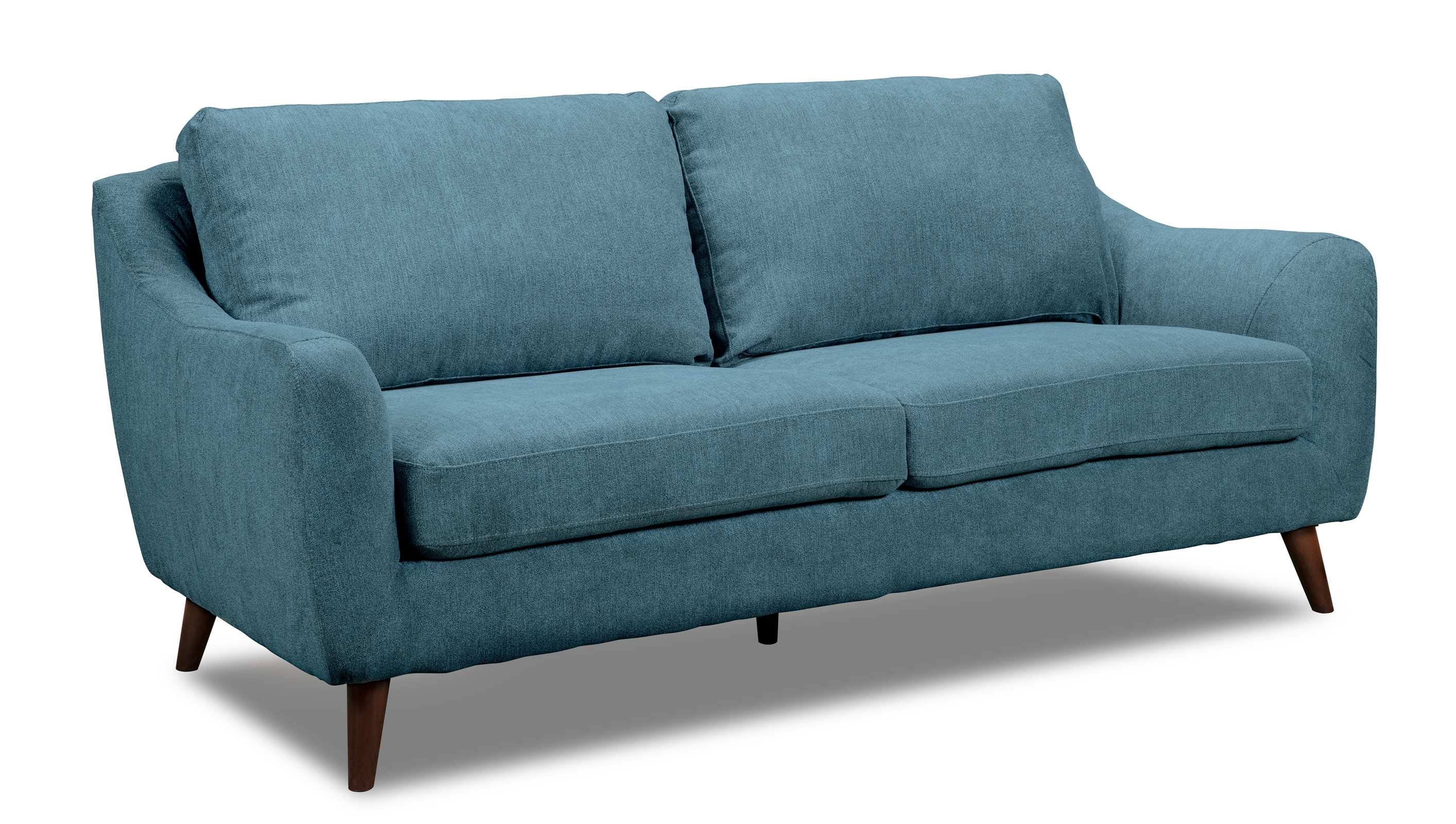 Kitchener Light Blue Fabric Sofa 9040