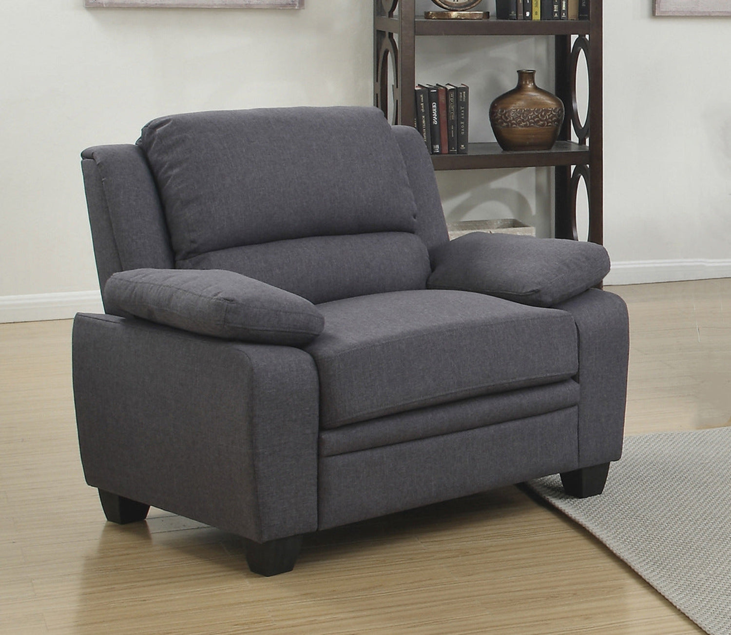 Grey fabric chair