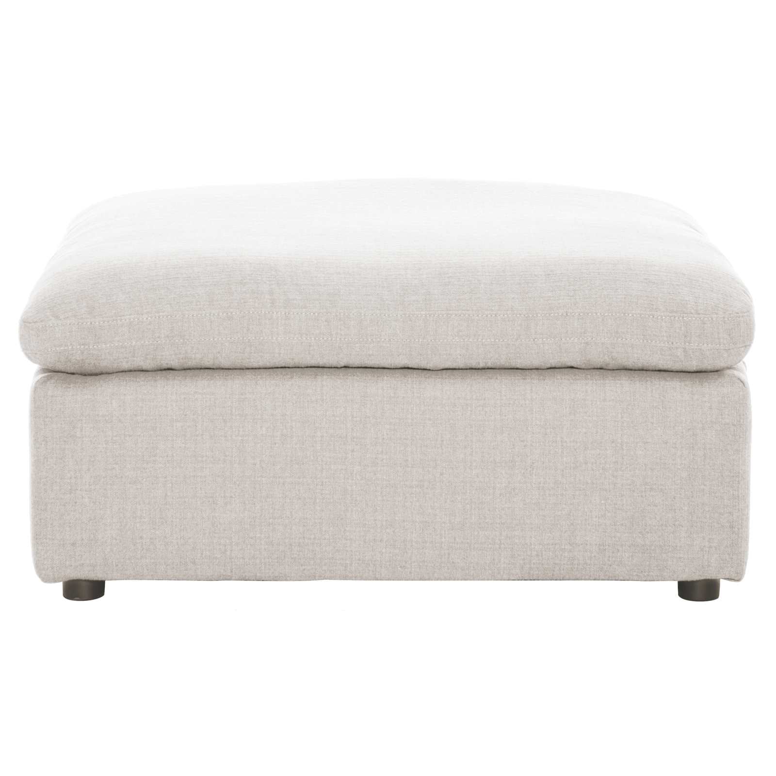 Howerton Modular Sectional sofa with 3 Pillows and Ottoman Chaise Beige 9544