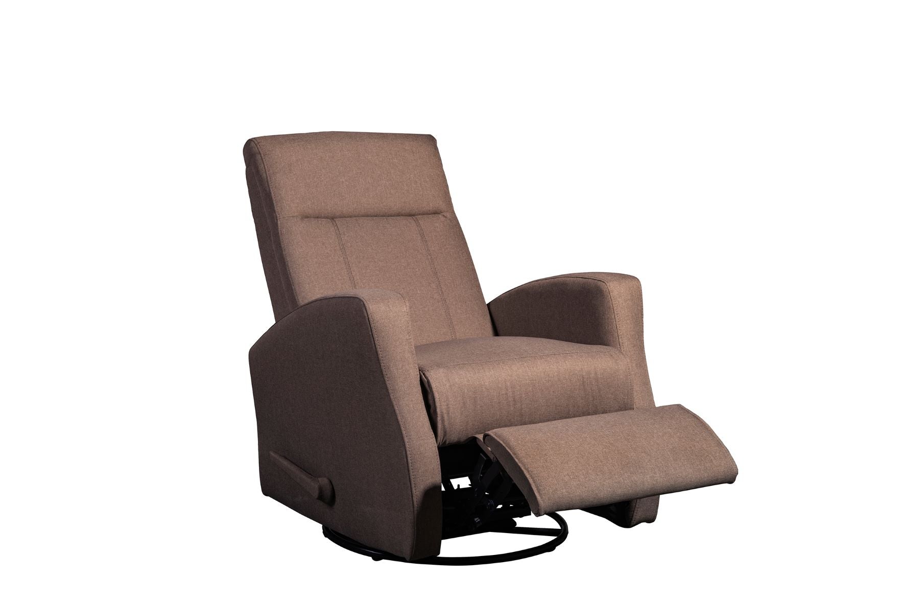 Swivel Glider Recliner Brown 9807