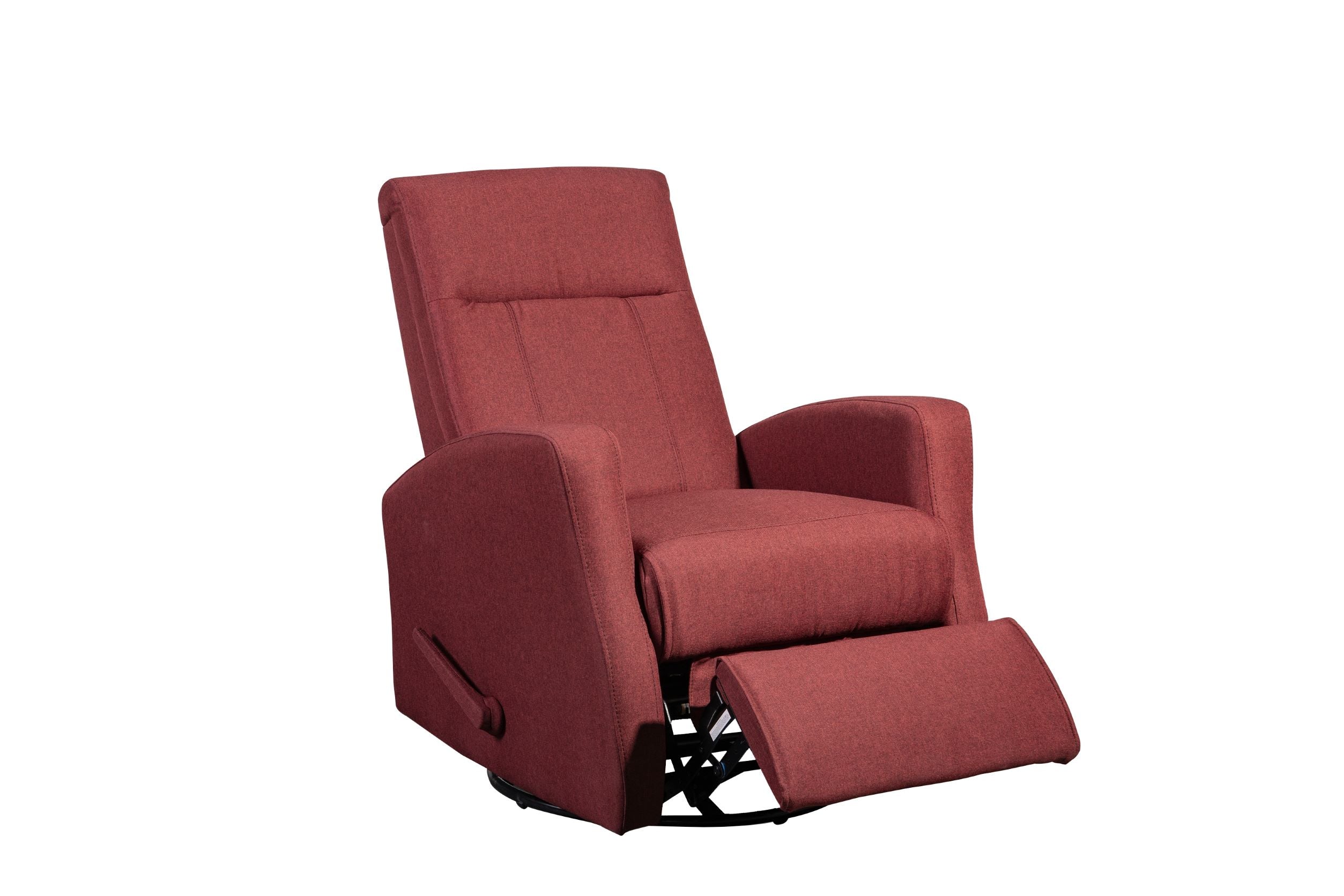 Swivel Glider Recliner Red 9807