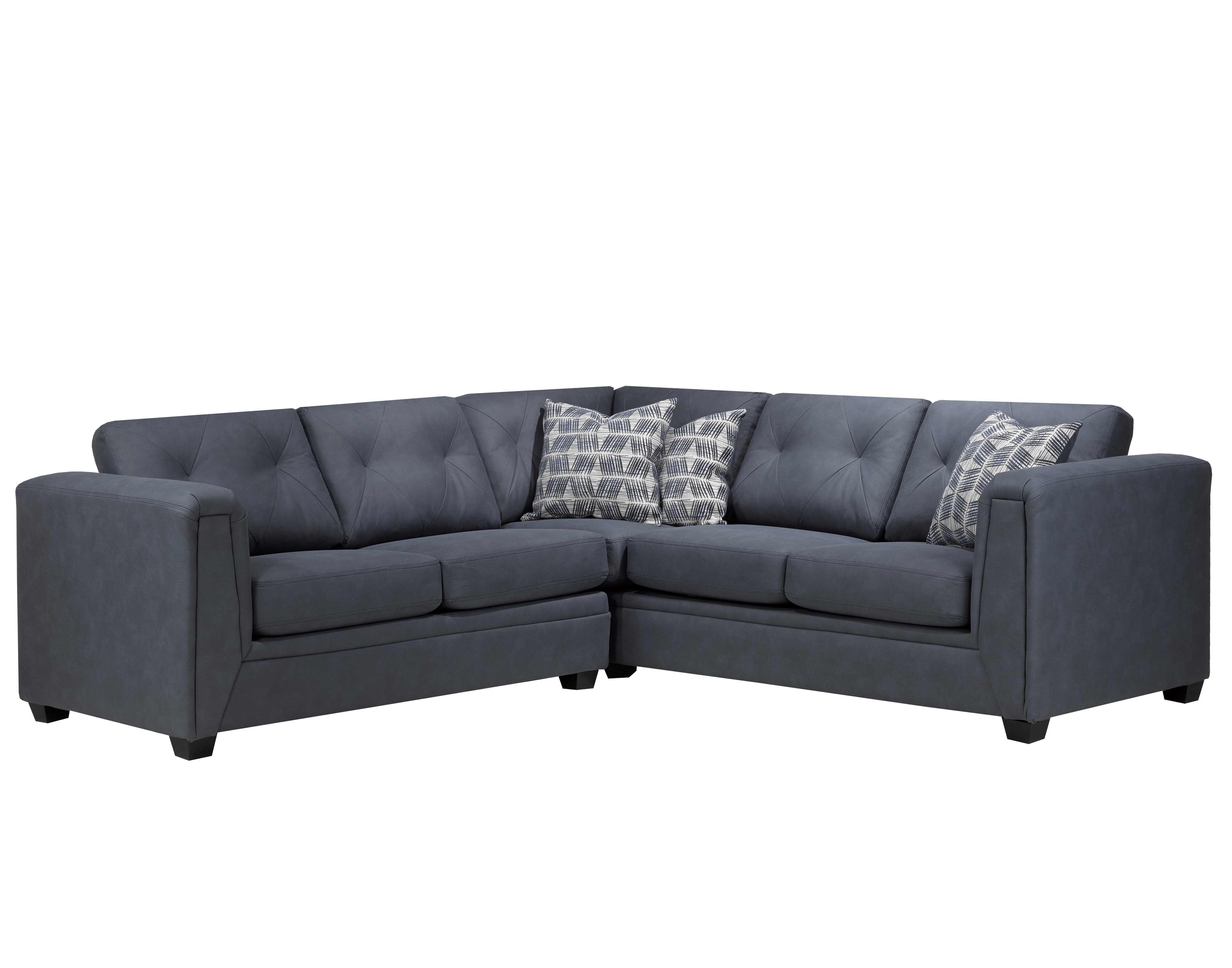 Ajax Canadian Made Sectional Sofa Denim 9822