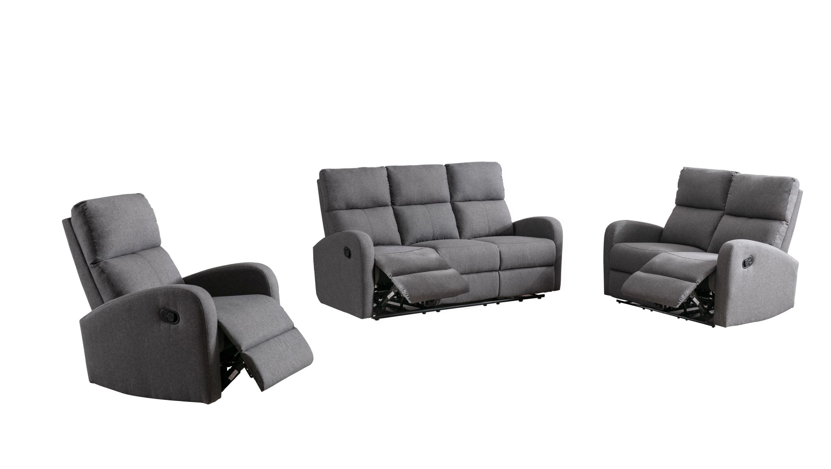 Ferdinand Grey Fabric Recliner Sofa Collection 99064