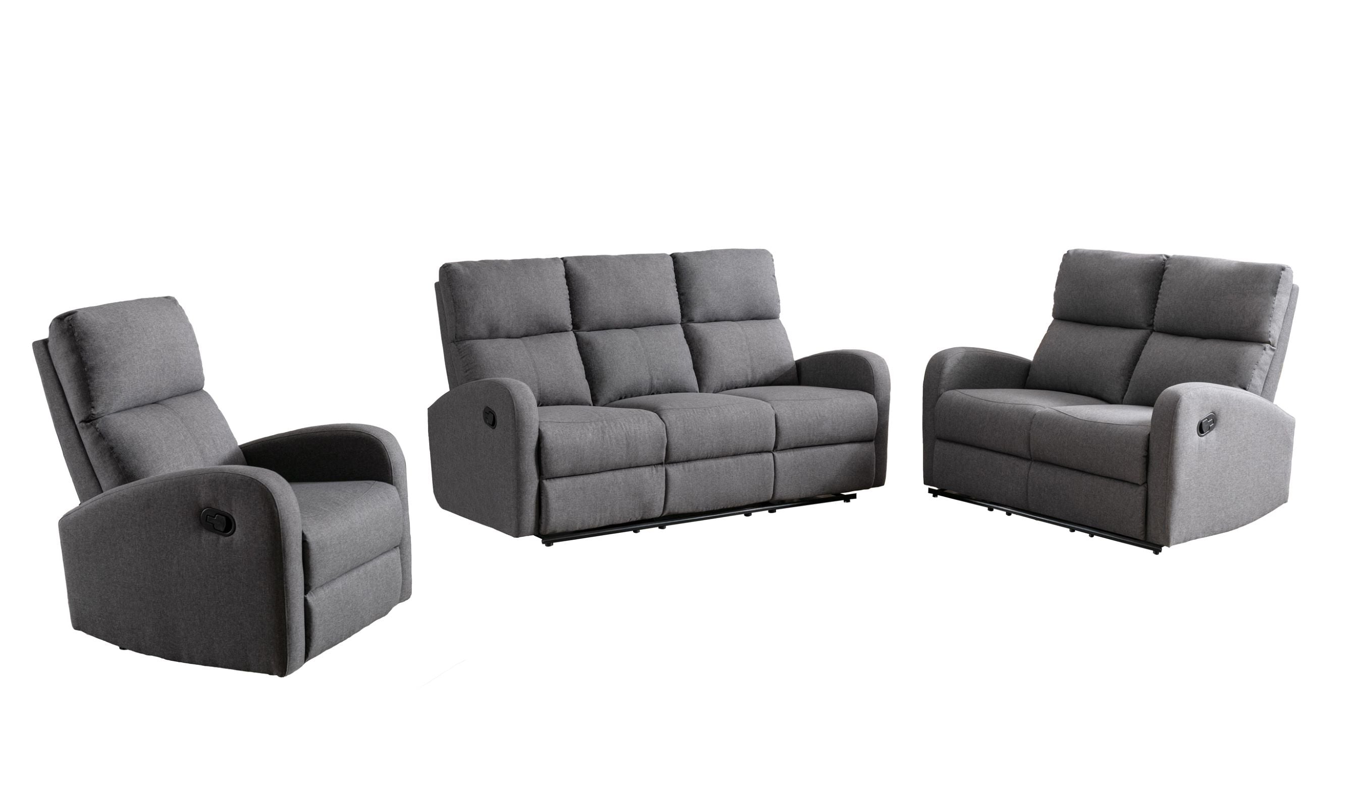 Ferdinand Grey Fabric Recliner Sofa Collection 99064