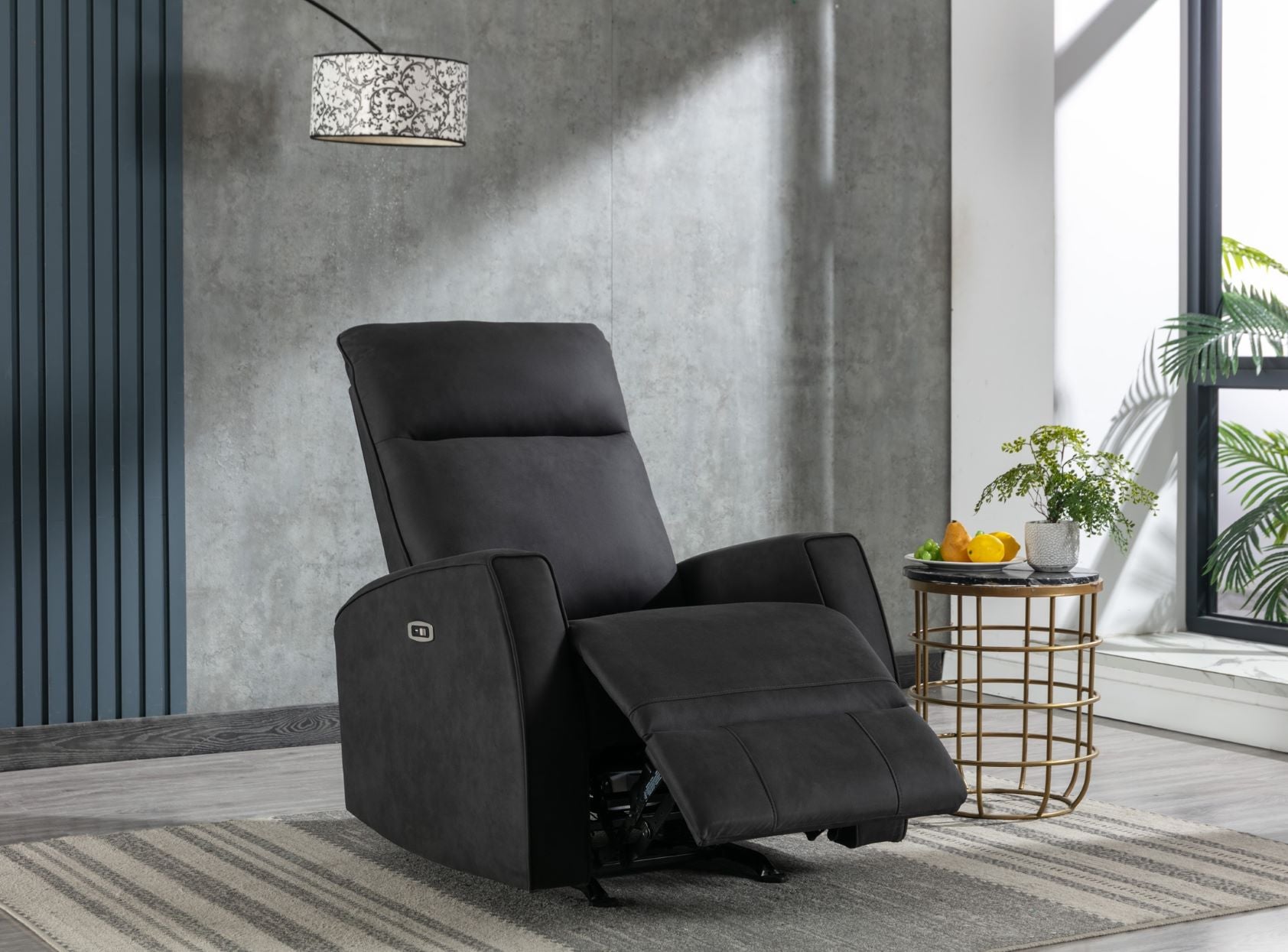 Dubois Power Rocker Recliner 99069P-BLK-1