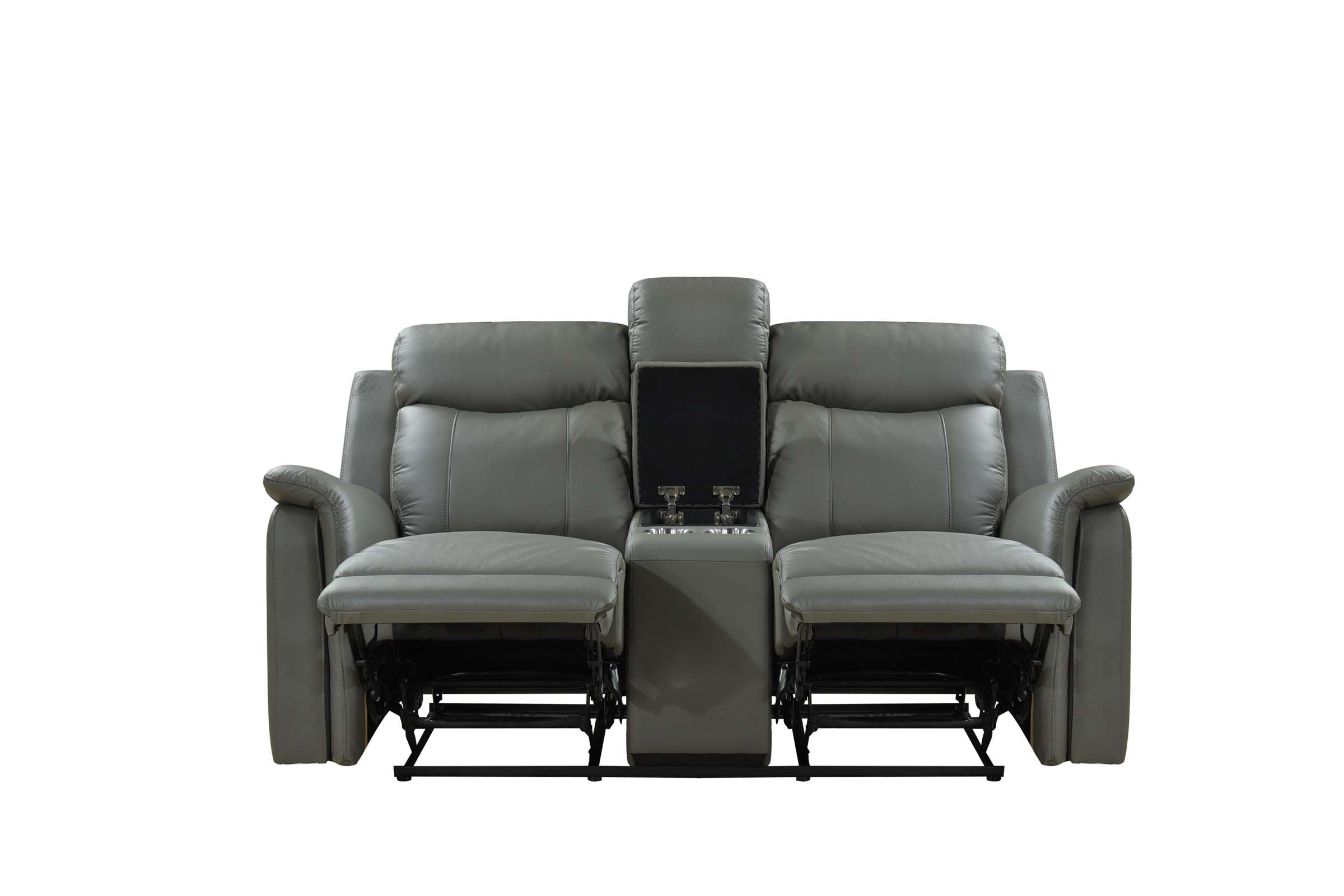 Cyrus Top Grain Leather Reclining Sofa Collection Grey 99840