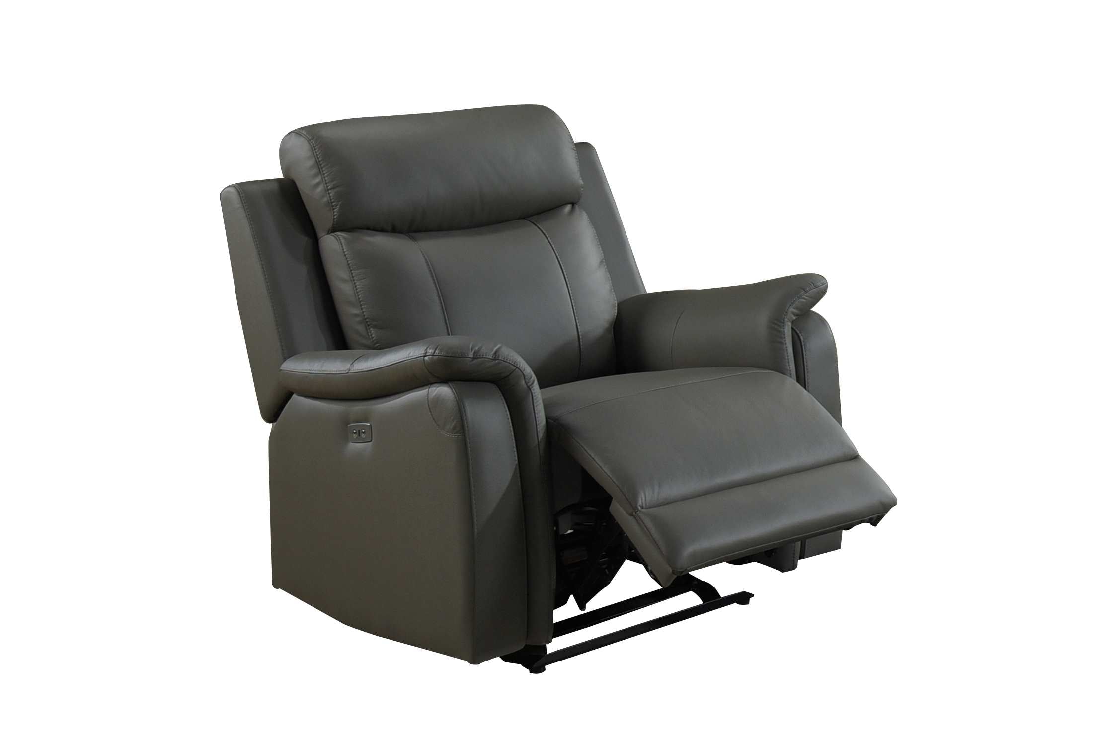 Cyrus Top Grain Leather Reclining Sofa Collection Grey 99840