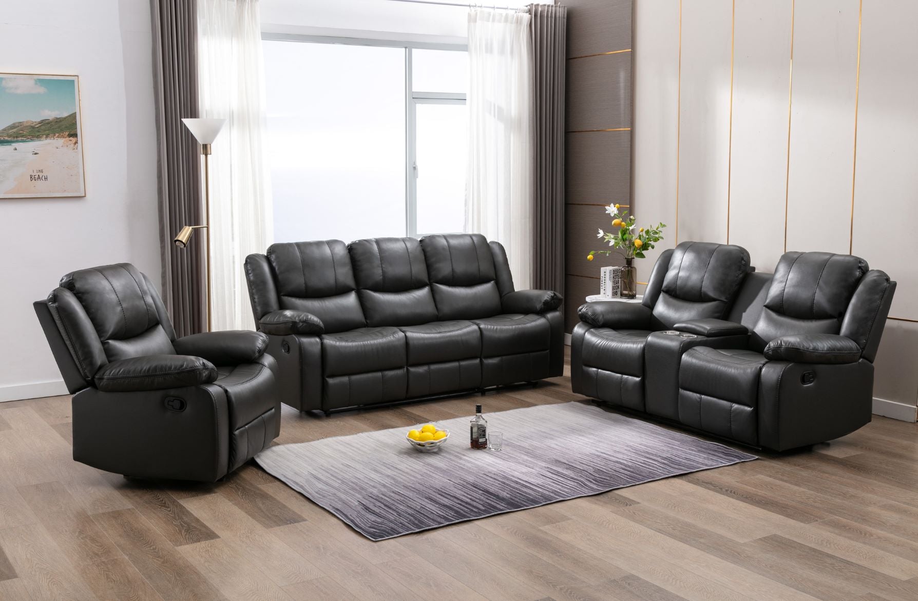 McLeod reclining sofa collection 99846GRY