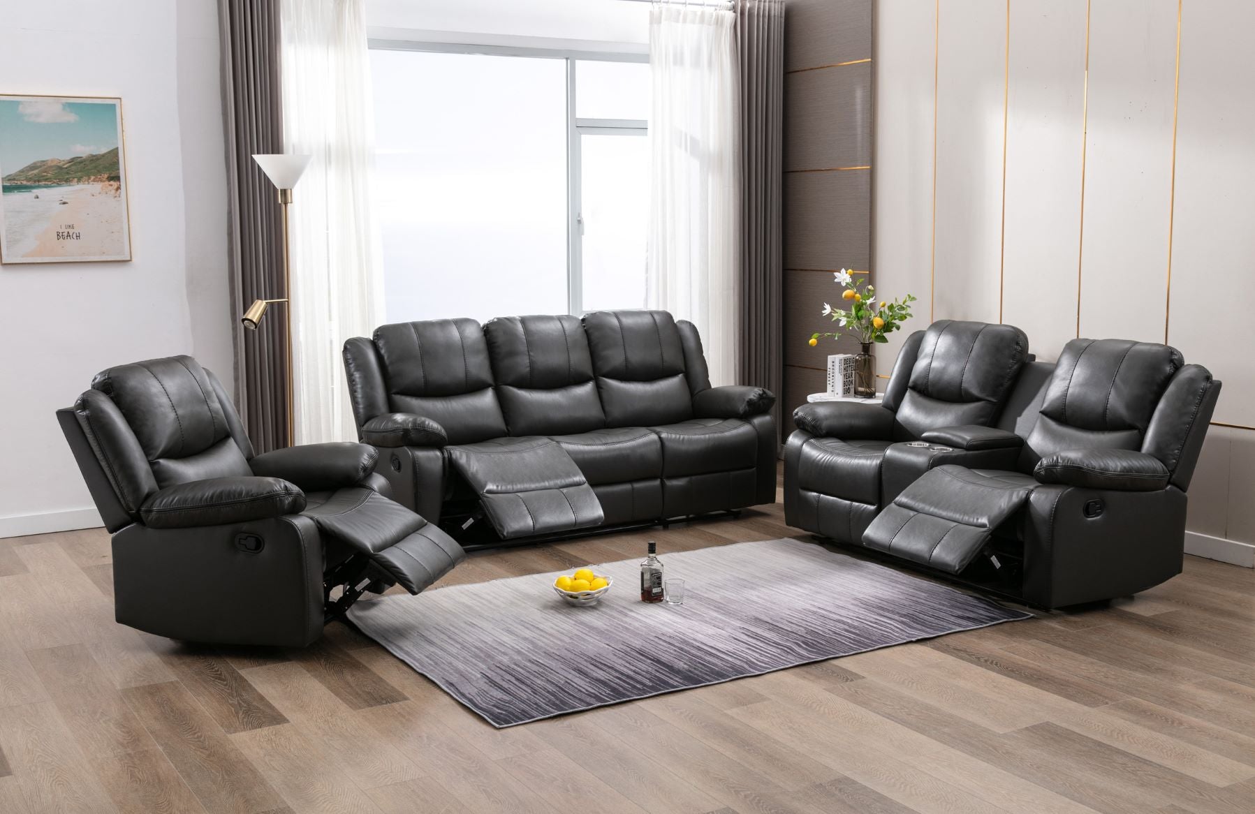 McLeod reclining sofa collection 99846GRY