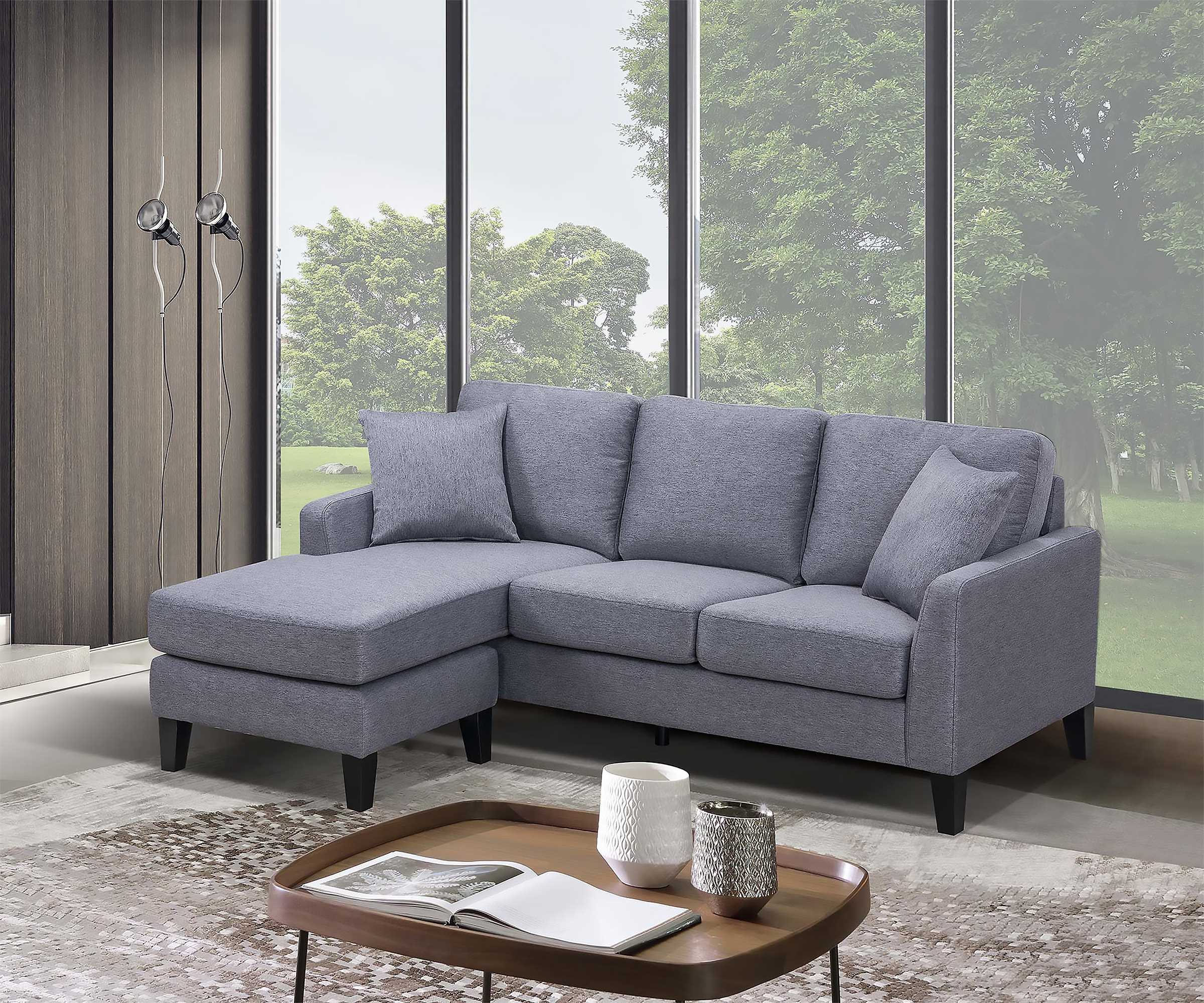 Douglas Reversible Sectional Sofa Grey 99912