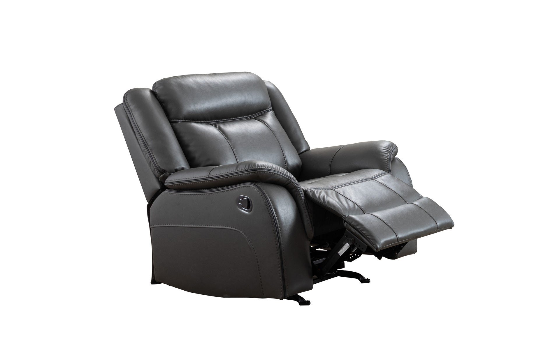Grey Leather Paxton Rocker Recliner Chair 99926GRY