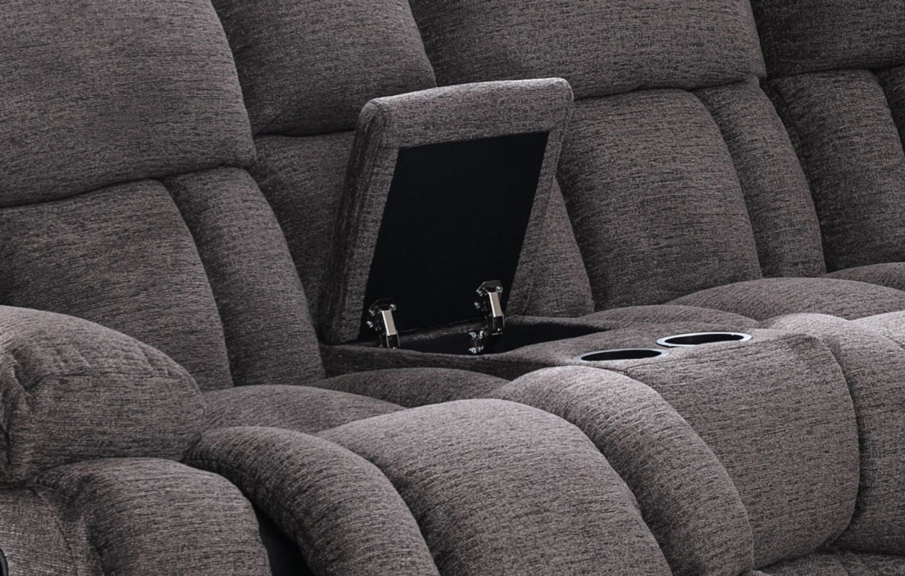 Presley Grey Fabric Recliner Sofa 99928GRY