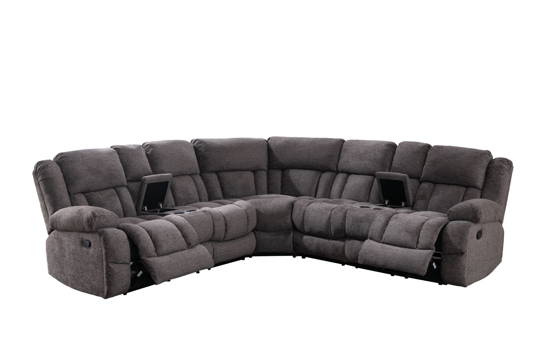 Presley Grey Fabric Recliner Sofa 99928GRY