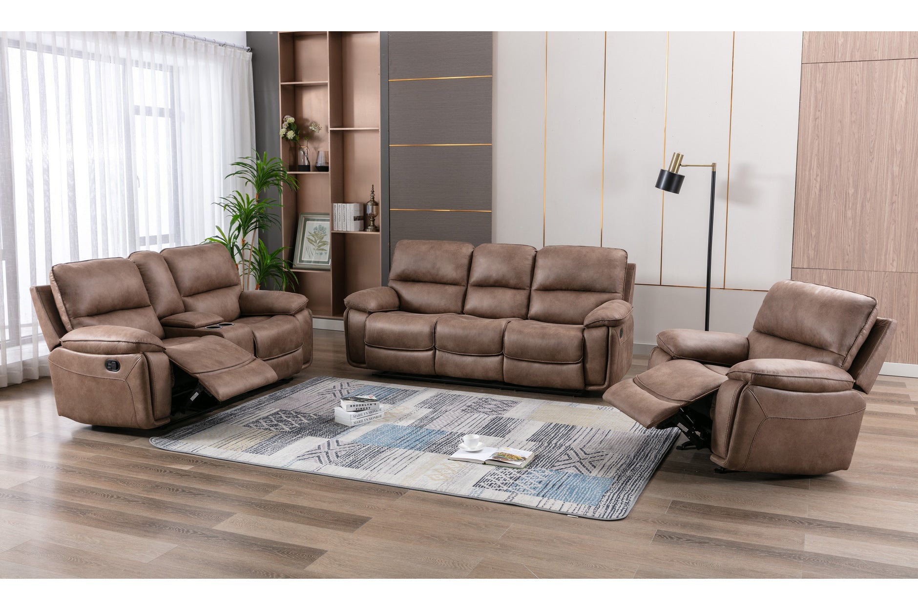 Brown Easton Recliner Seating Collection 99929BRW