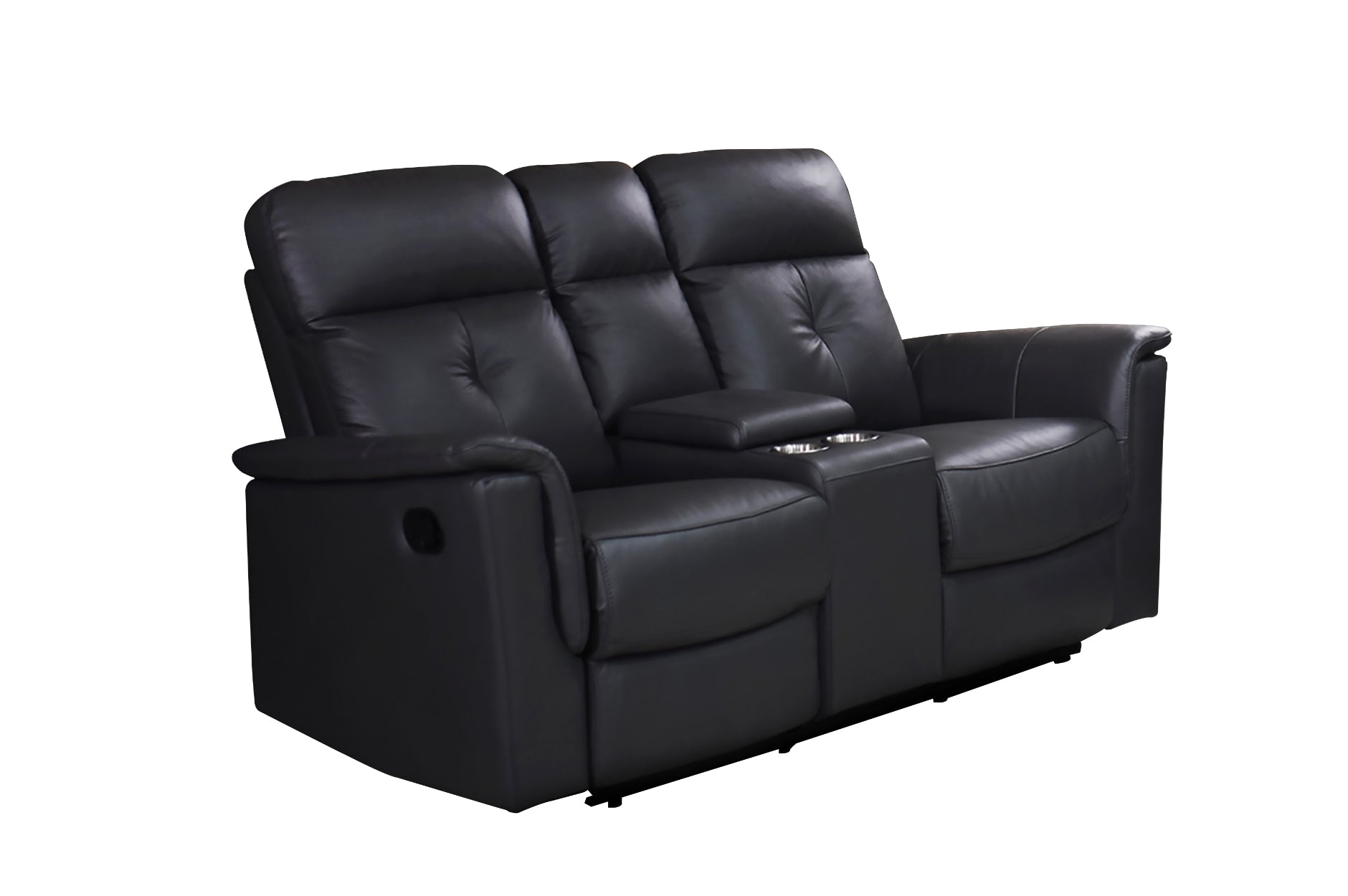 Dark Grey Top Grain Leather Ellesmere Reclining Sofa Collection 99944DGY