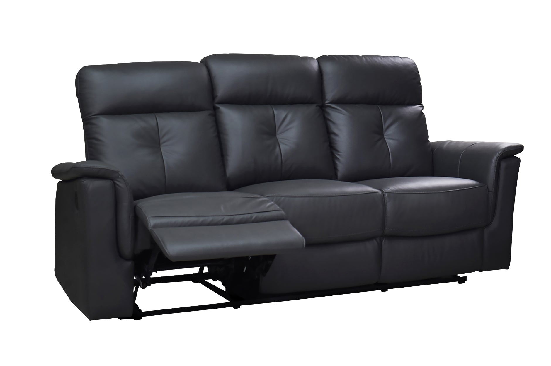 Dark Grey Top Grain Leather Ellesmere Reclining Sofa Collection 99944DGY